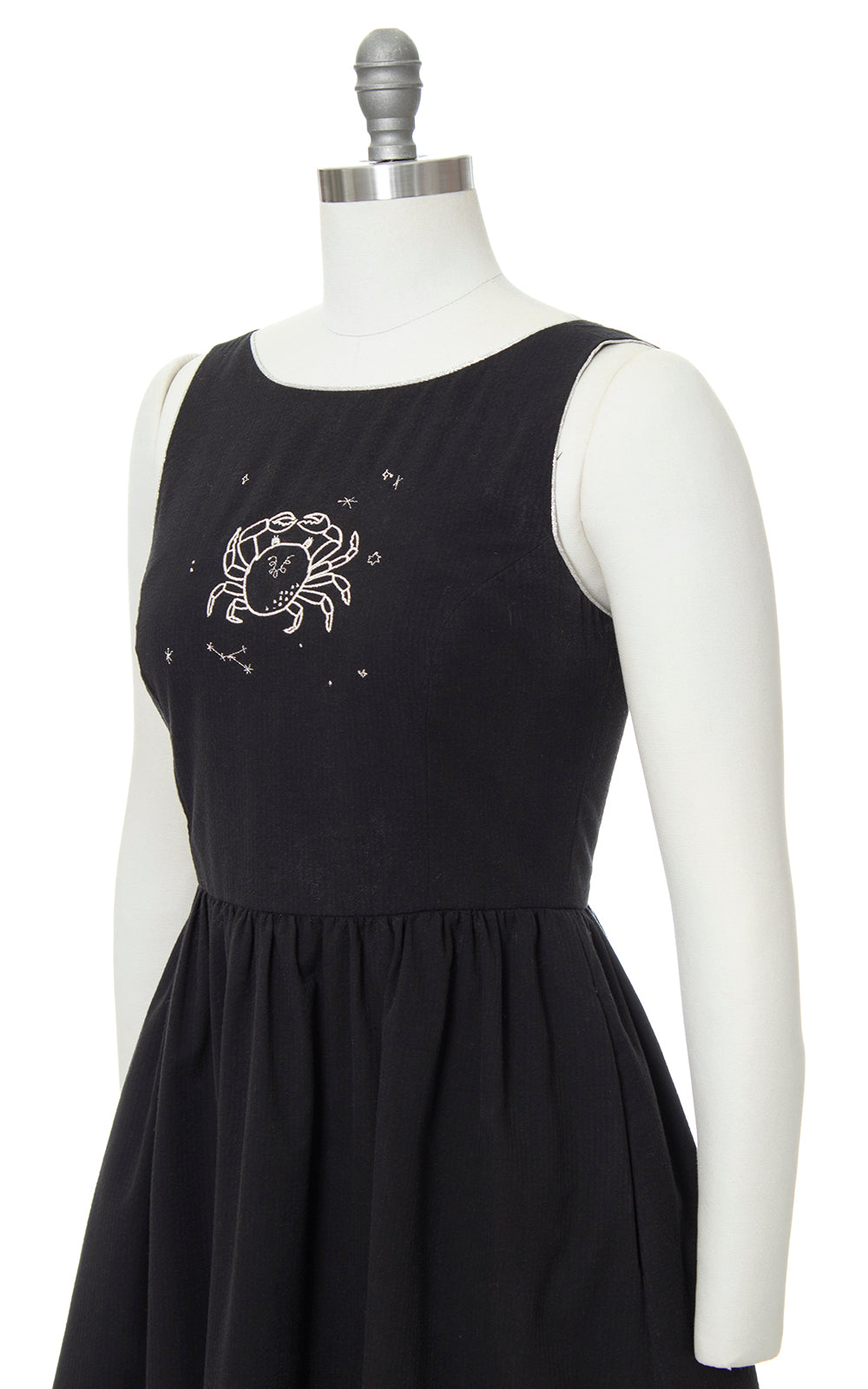 Modern 1950s Style TUESDAY BASSEN Cancer Astrology Sundress with Pockets | small/medium