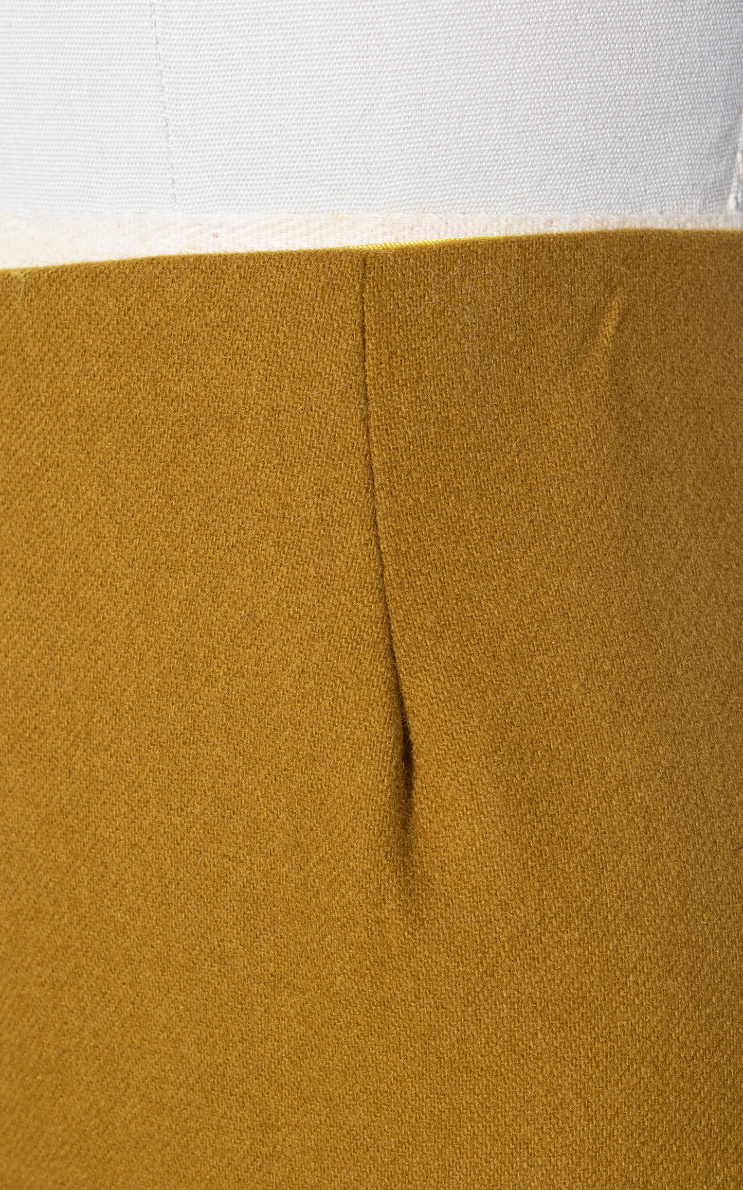 Vintage 60s 1960s Mustard Yellow Wool Twill High Waisted Pants Birthday Life Vintage