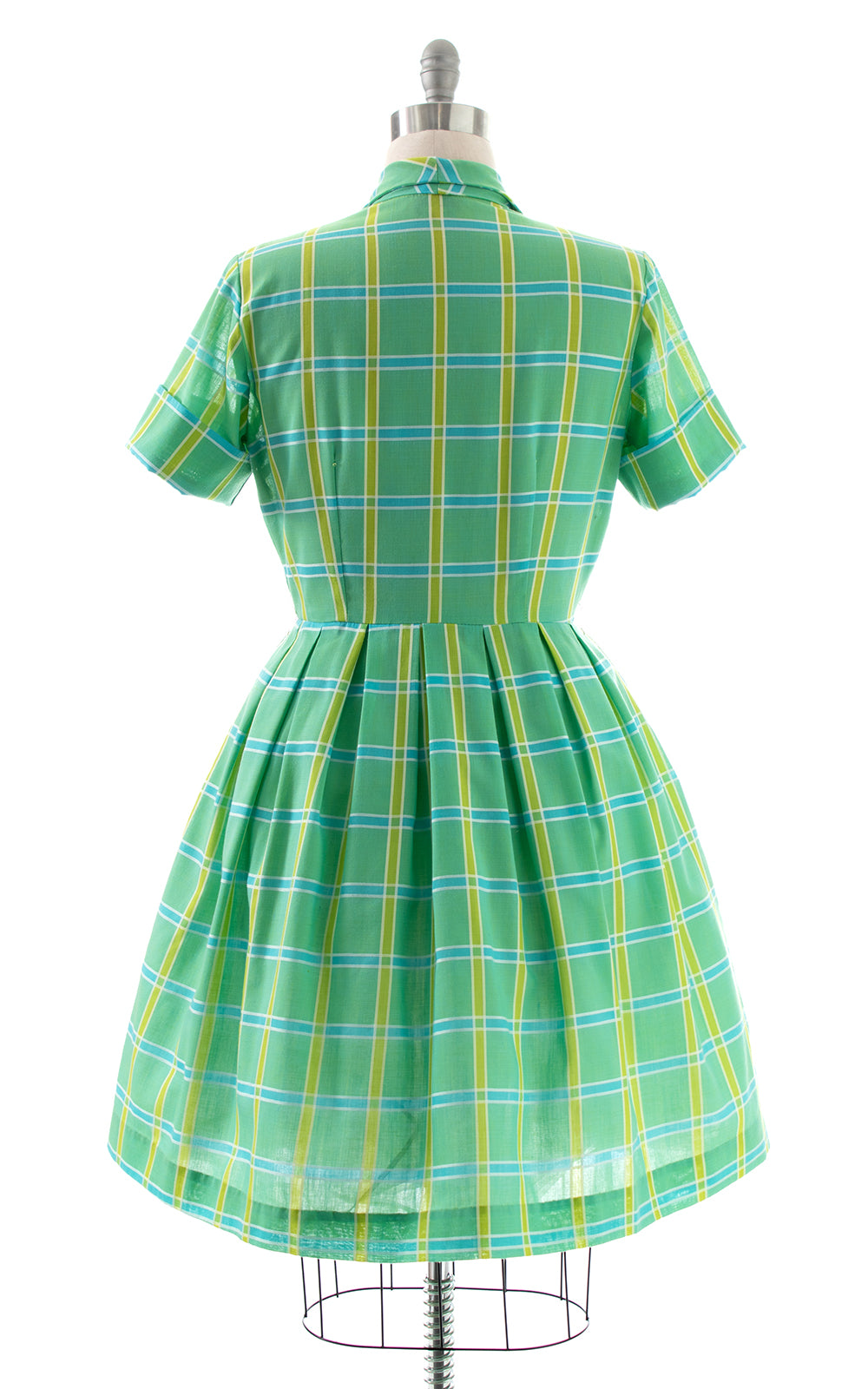 1960s Plaid Shirtwaist Dress | medium