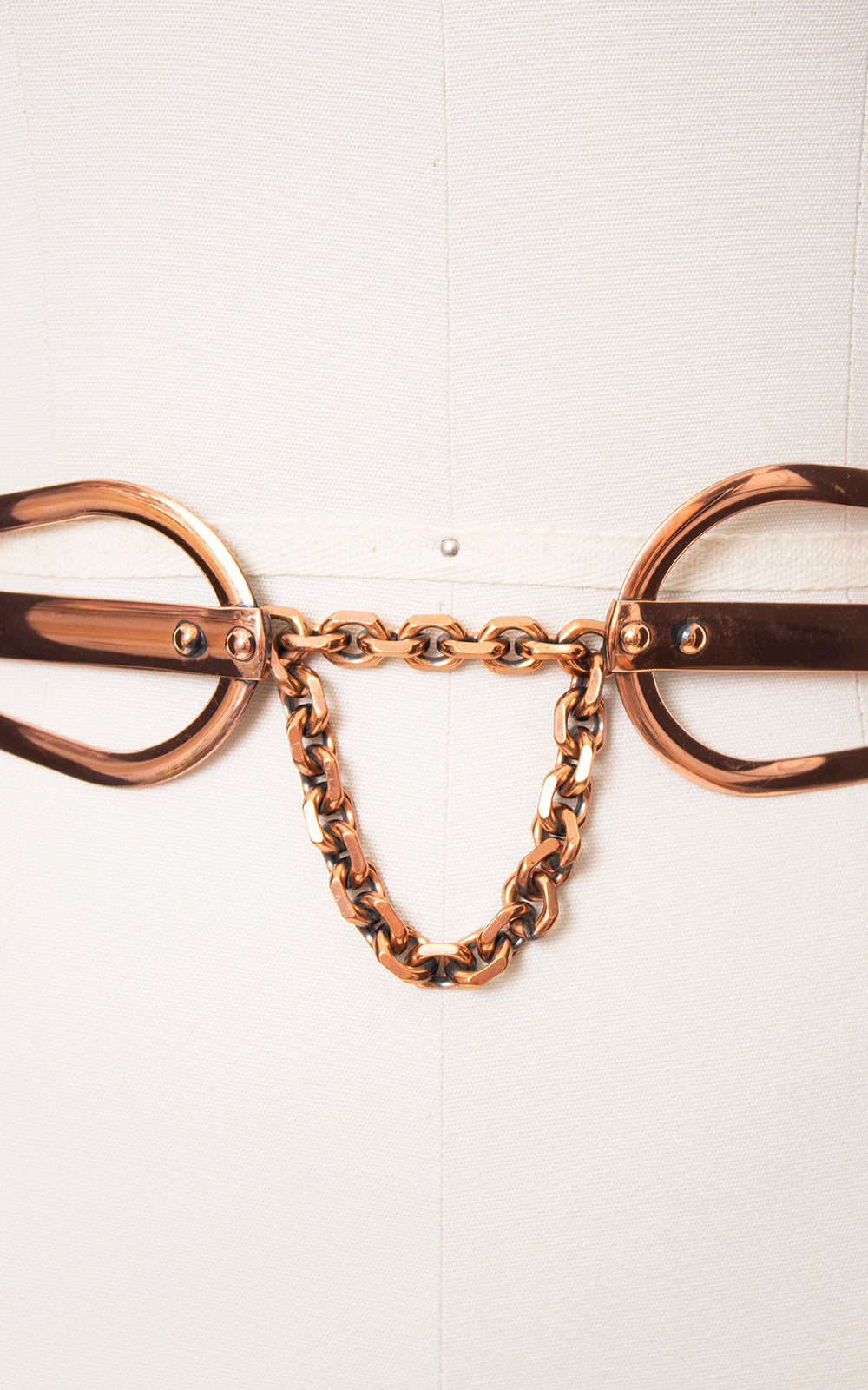 1950s RENOIR Copper Chain Belt | small/medium