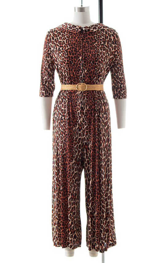 1970s Leopard Print Jumpsuit