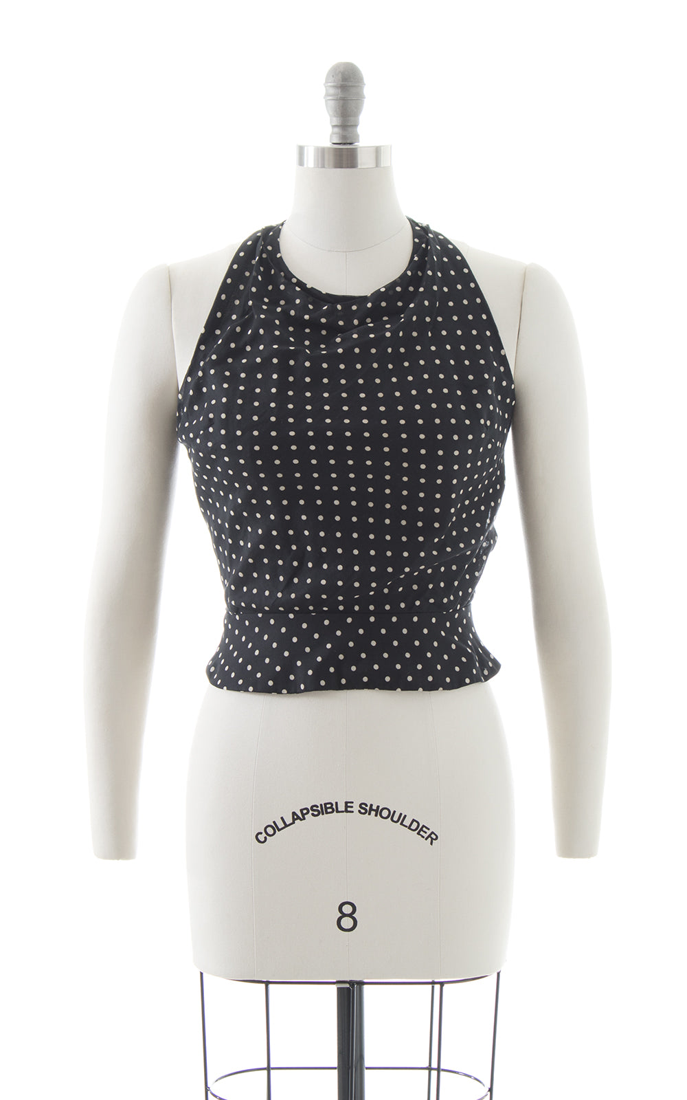 1970s Polka Dot Halter Top BirthdayLifeVintage