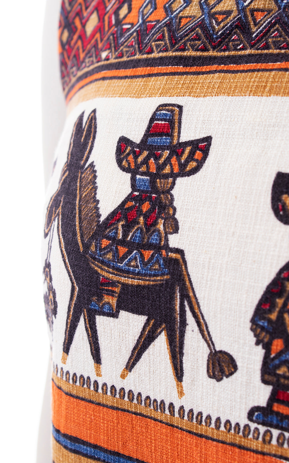 1960s Mexican Novelty Print Shift Dress | small