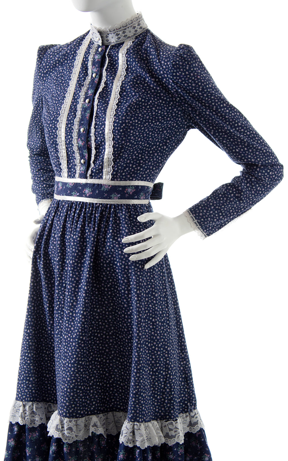 1970s Gunne Sax Style Calico Prairie Dress BirthdayLifeVintage