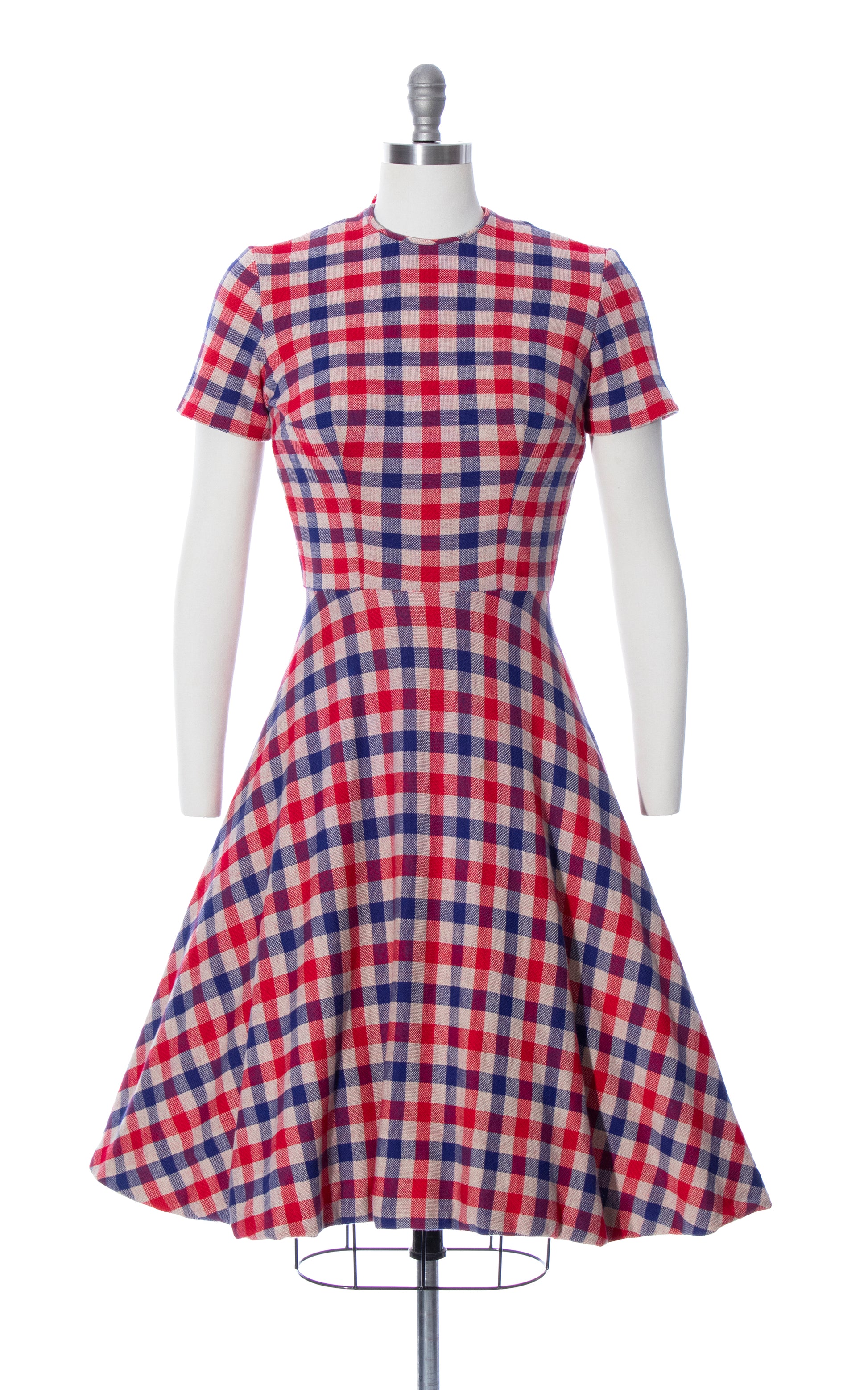 winter 50s dress vintage inspired 1950s Plaid wool dress, Long sleeves wool dress, women dress, Swing dress, classic dress, Autumn winter dress 2448#