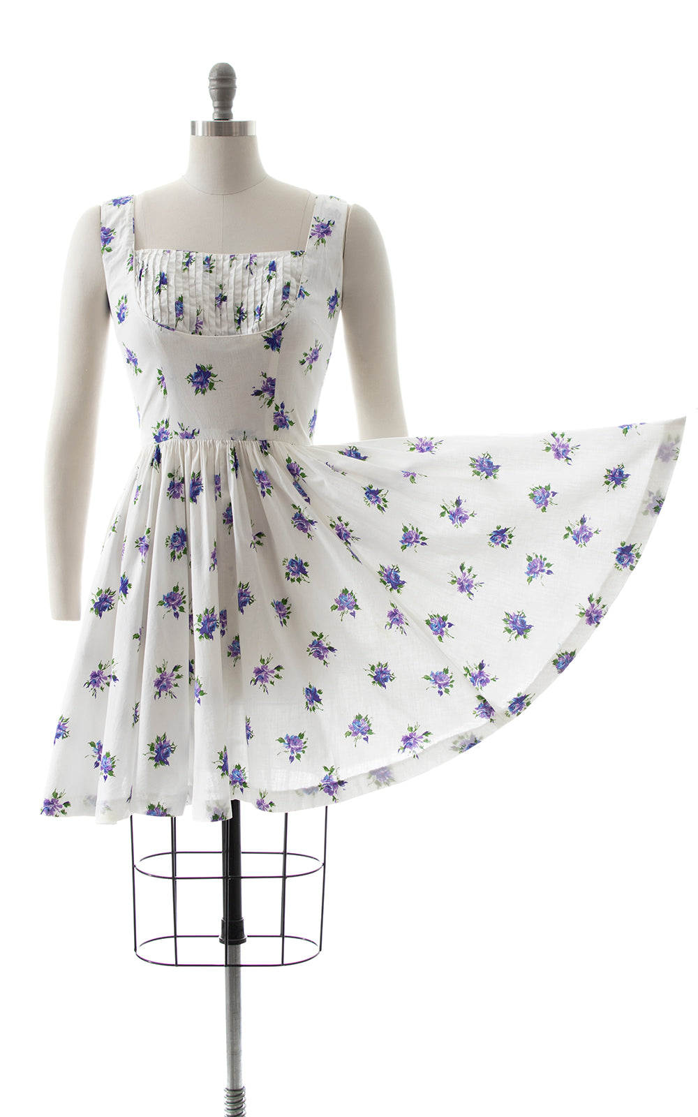 1950s Jerry Gilden Purple Rose Sundress BirthdayLifeVintage