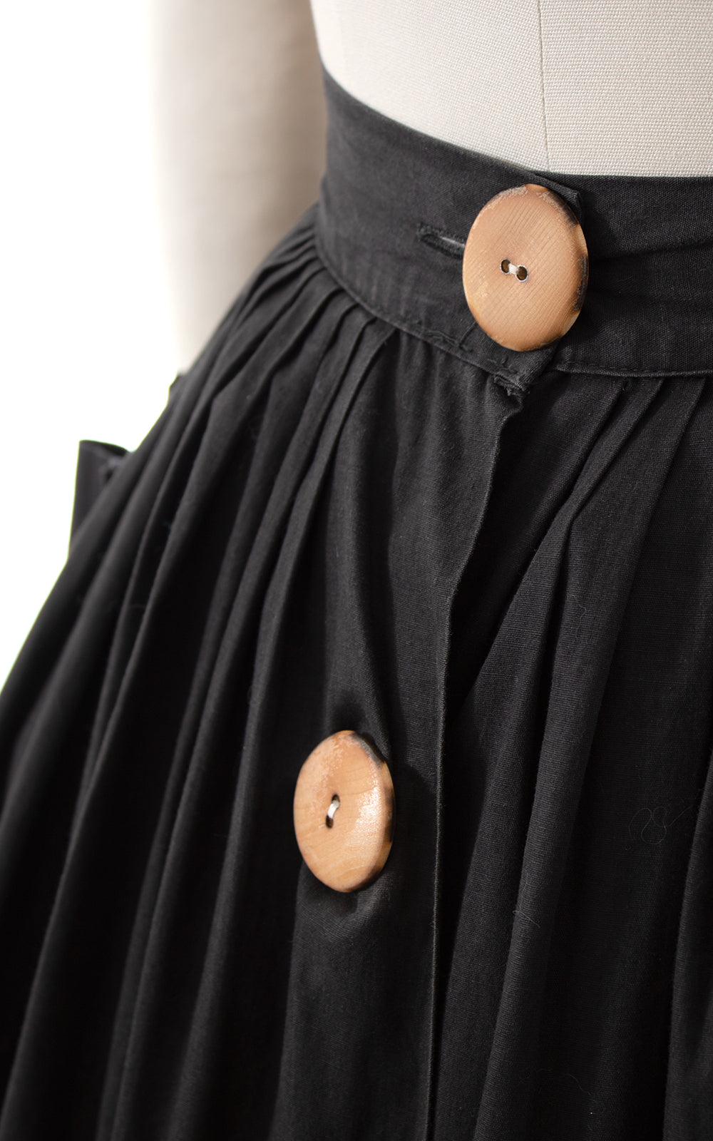 1950s 2024 button skirt