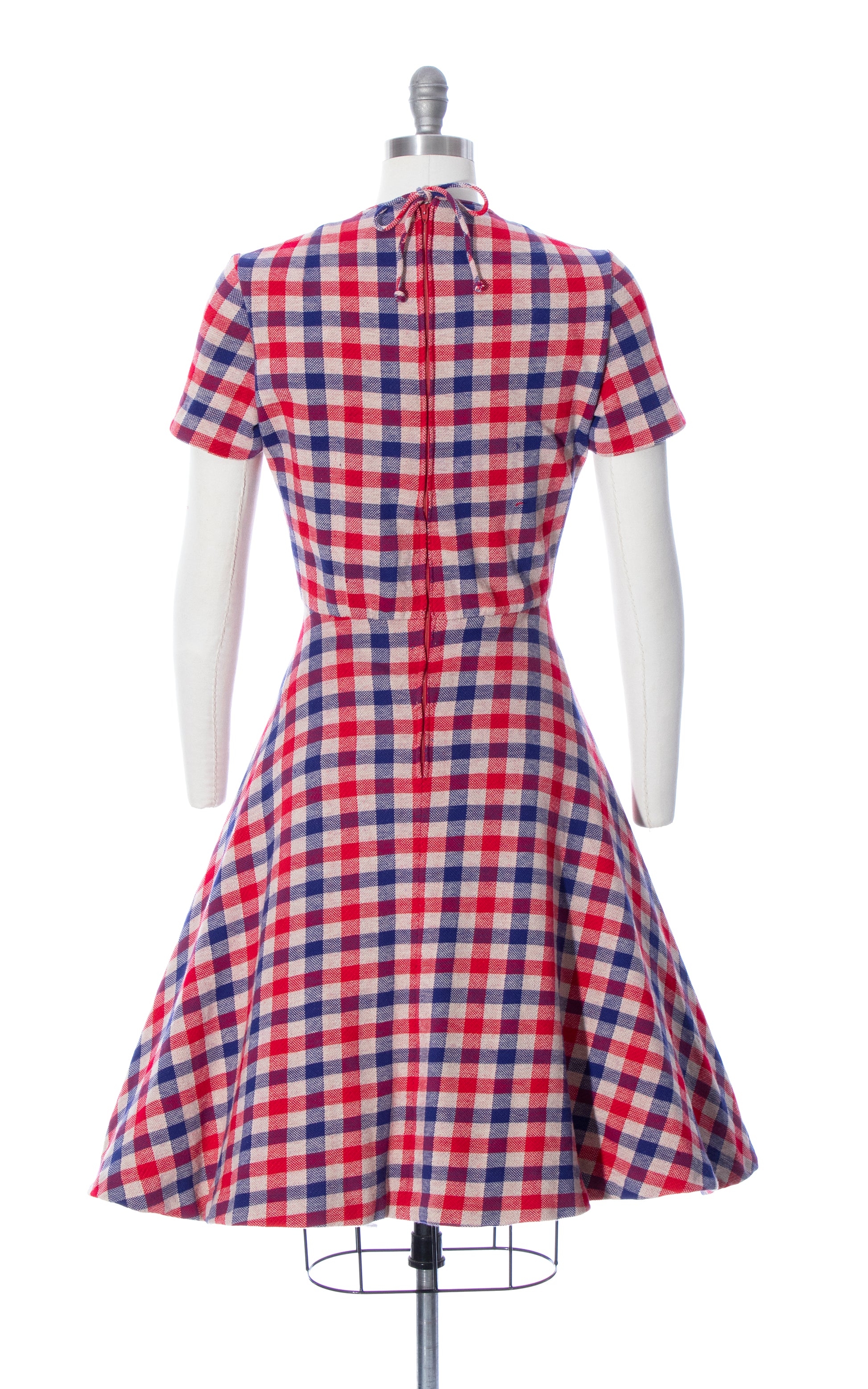 1950s ANNE FOGARTY Plaid Knit Jersey Dress | small/medium Birthday Life Vintage 1950s ANNE FOGARTY Plaid Knit Jersey Dress | small/medium Birthday Life Vintage