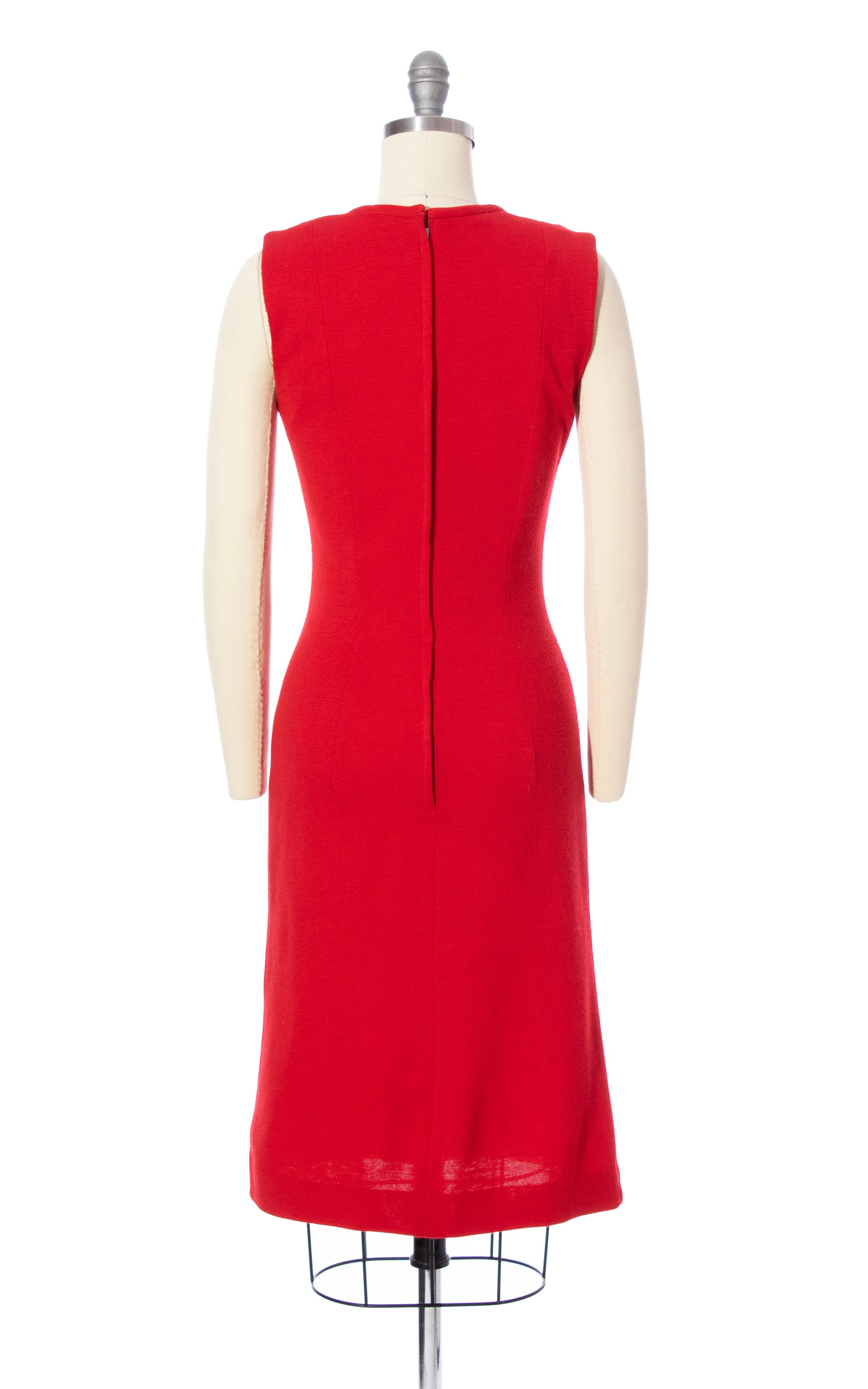 1960s Red Knit Wool Wiggle Dress | x-small/small – Birthday Life