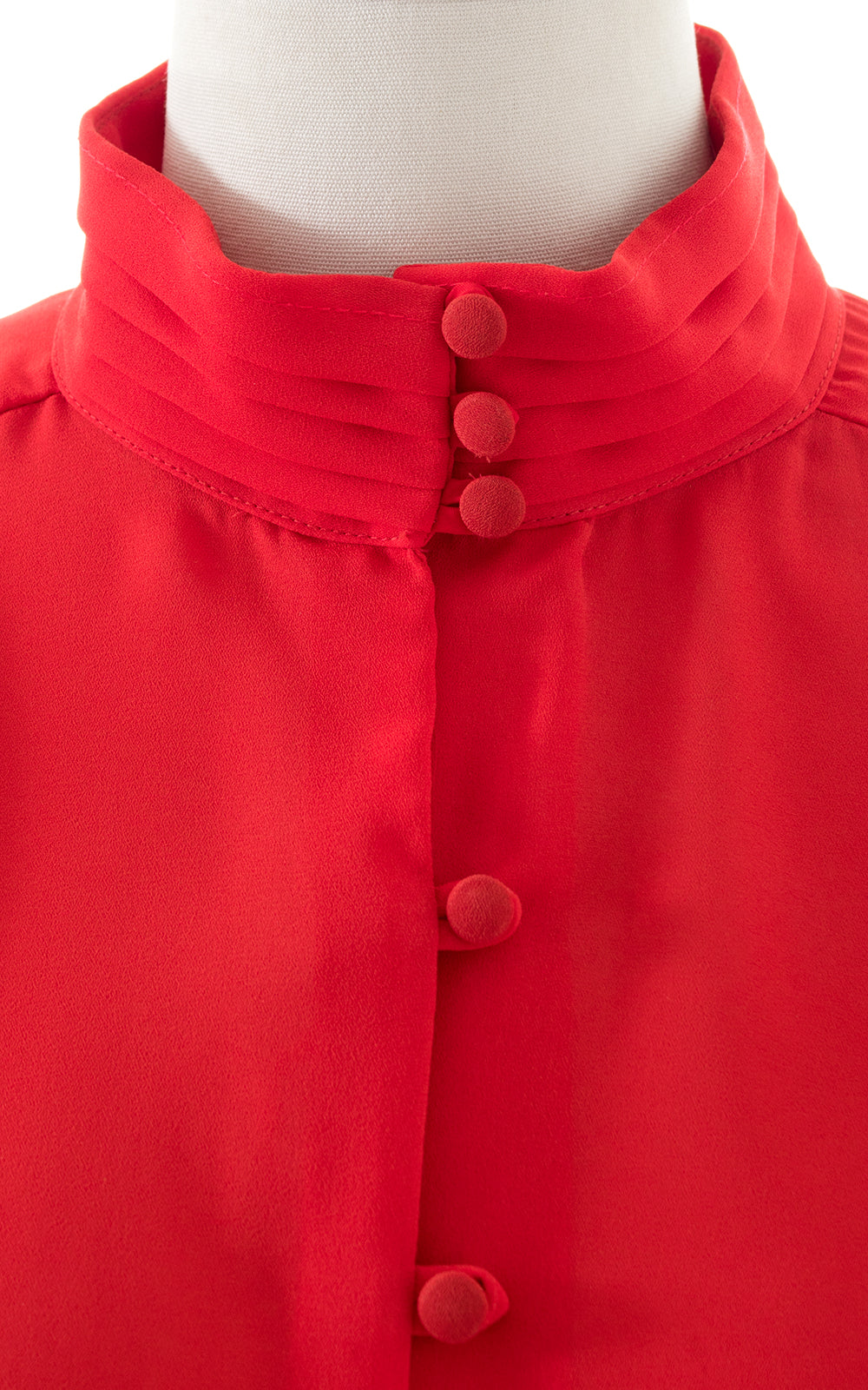 1980s Sheer Red Blouse BirthdayLifeVintage