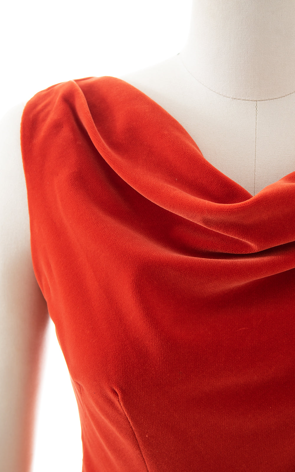 1950s Orange Velvet Top | small