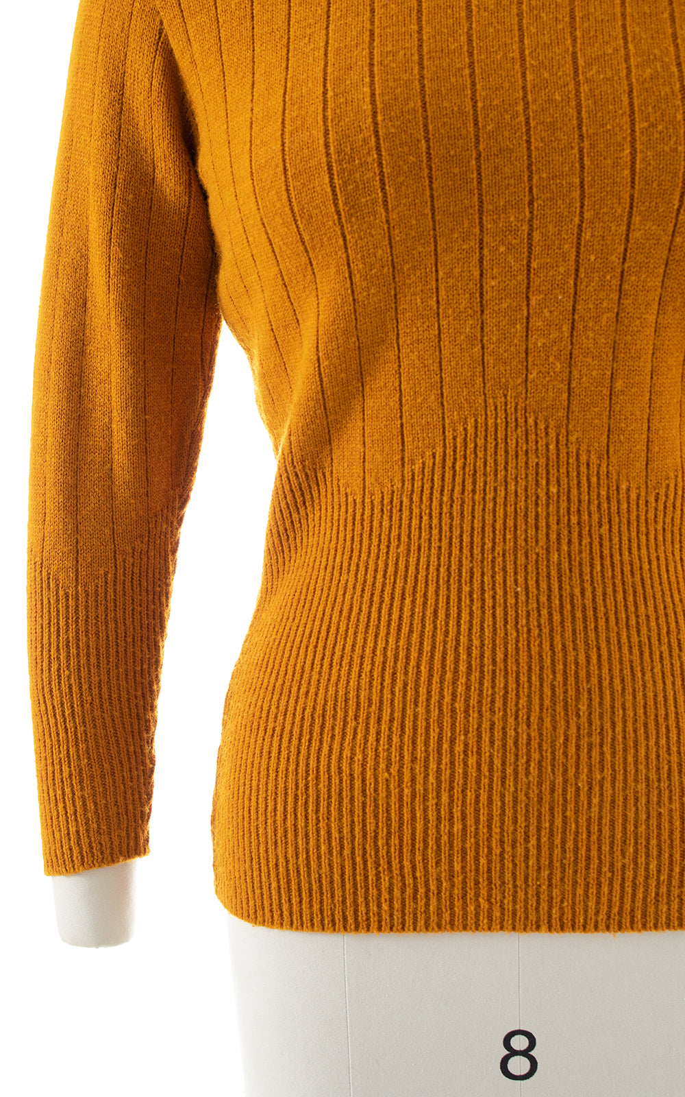 1970s Burnt Mustard Turtleneck Sweater | small/medium