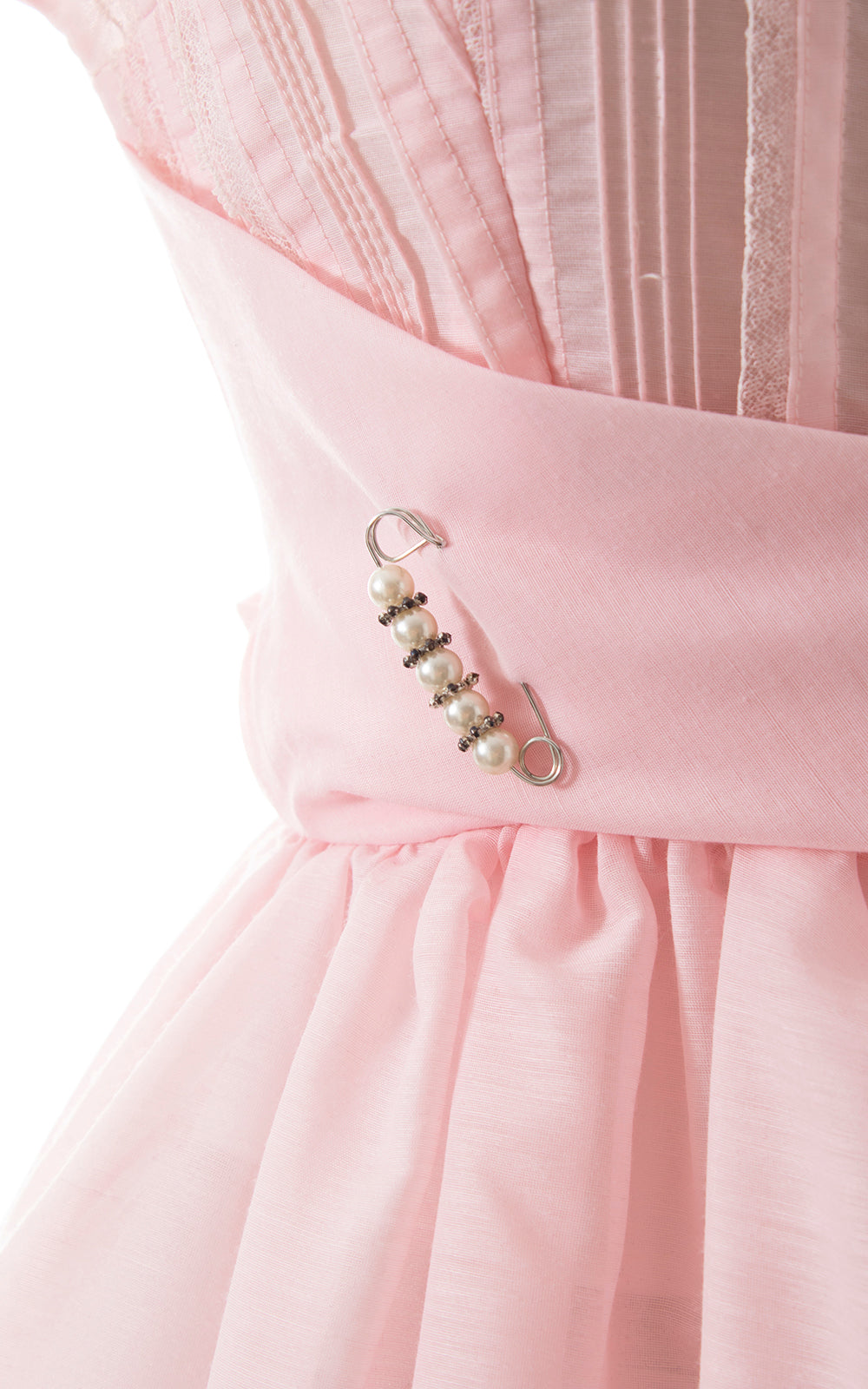 1960s Pale Pink Pintuck Dress | medium