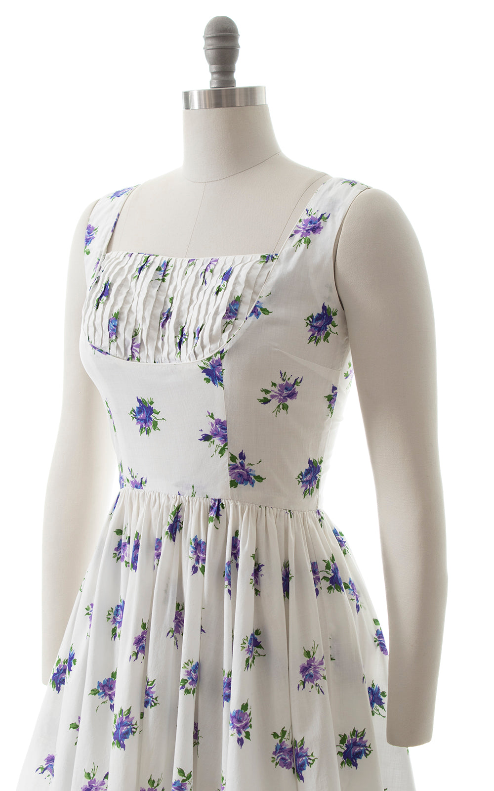 1950s Jerry Gilden Purple Rose Sundress BirthdayLifeVintage