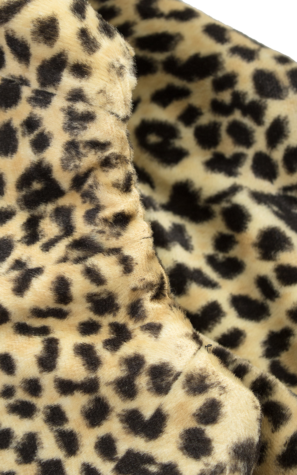 1960s Leopard Print Faux Fur Cape