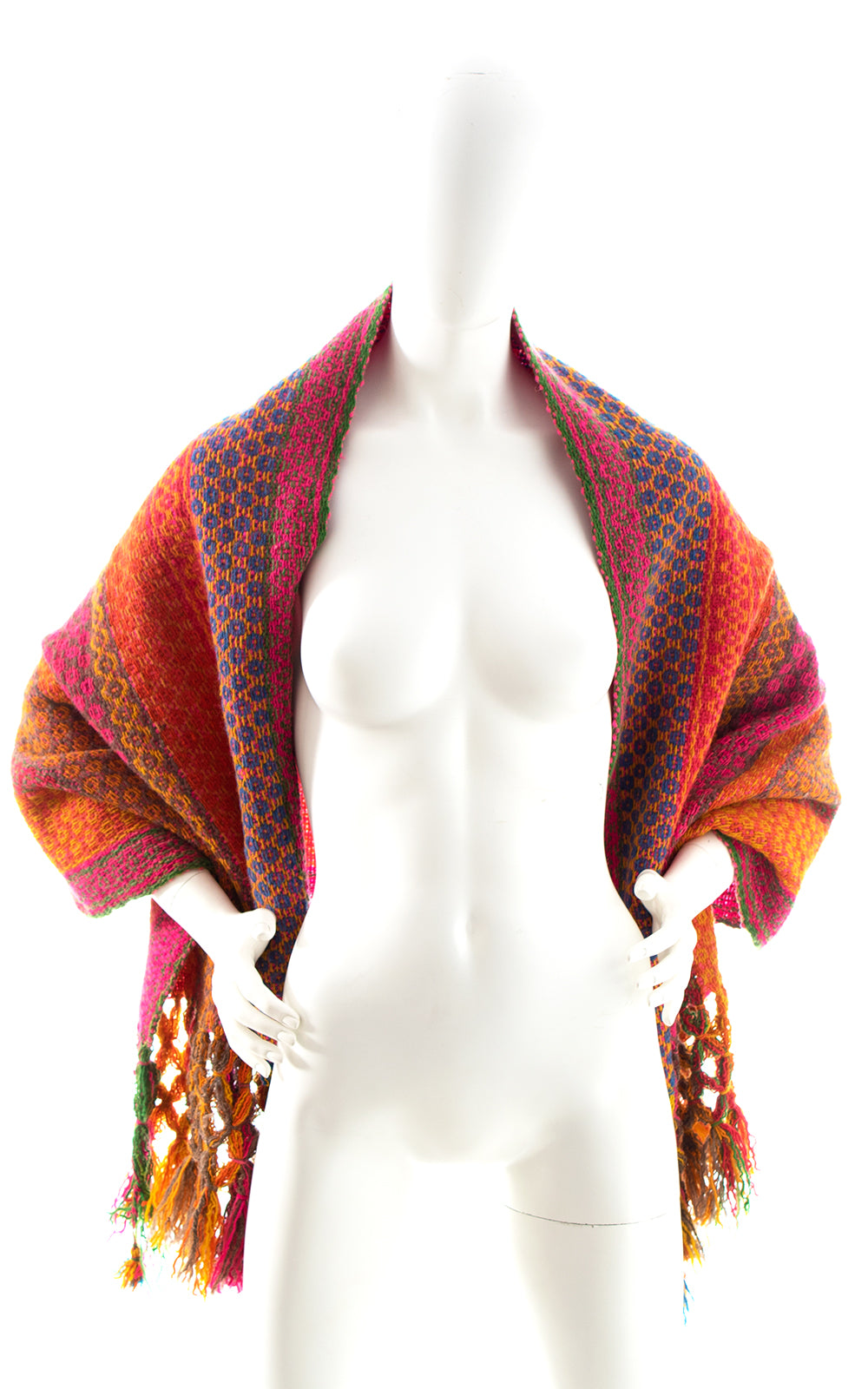 Vintage Woven Wool Scarf