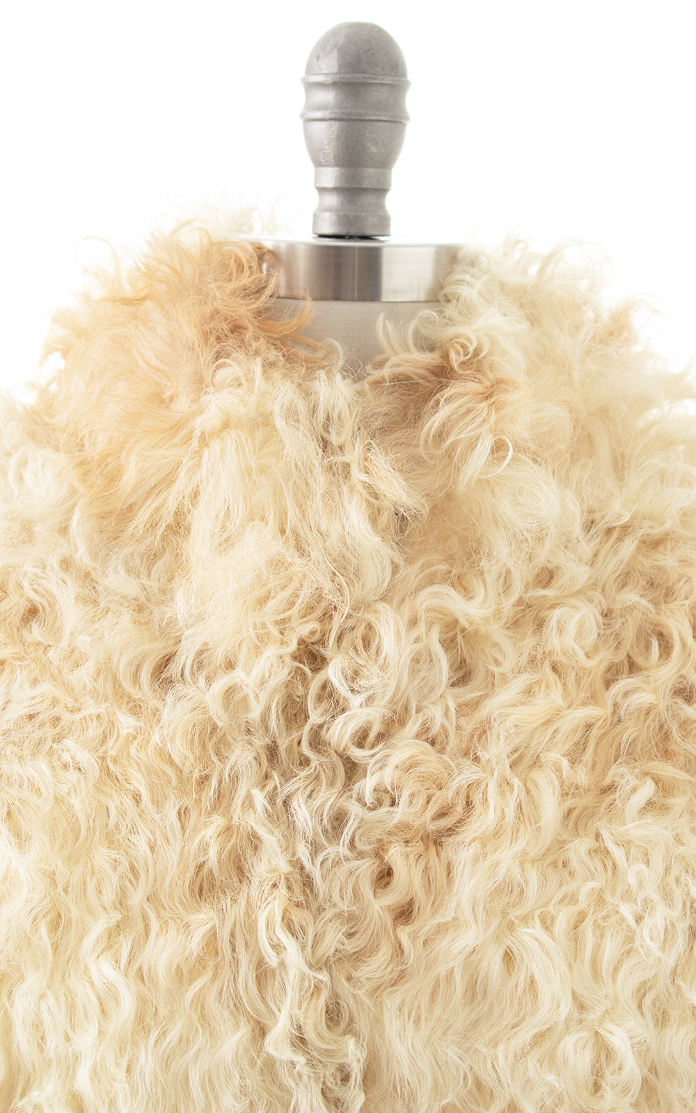 1970s Curly Mongolian Lamb Fur Coat | small/medium