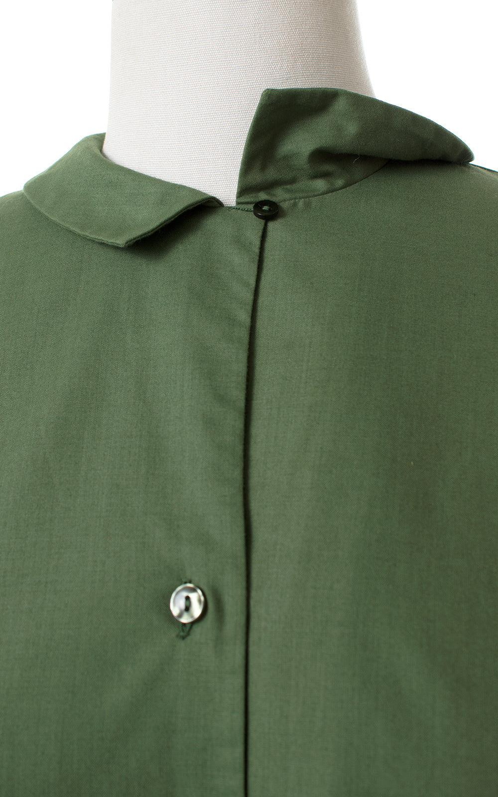 1950s Peter Pan Collar Green Blouse