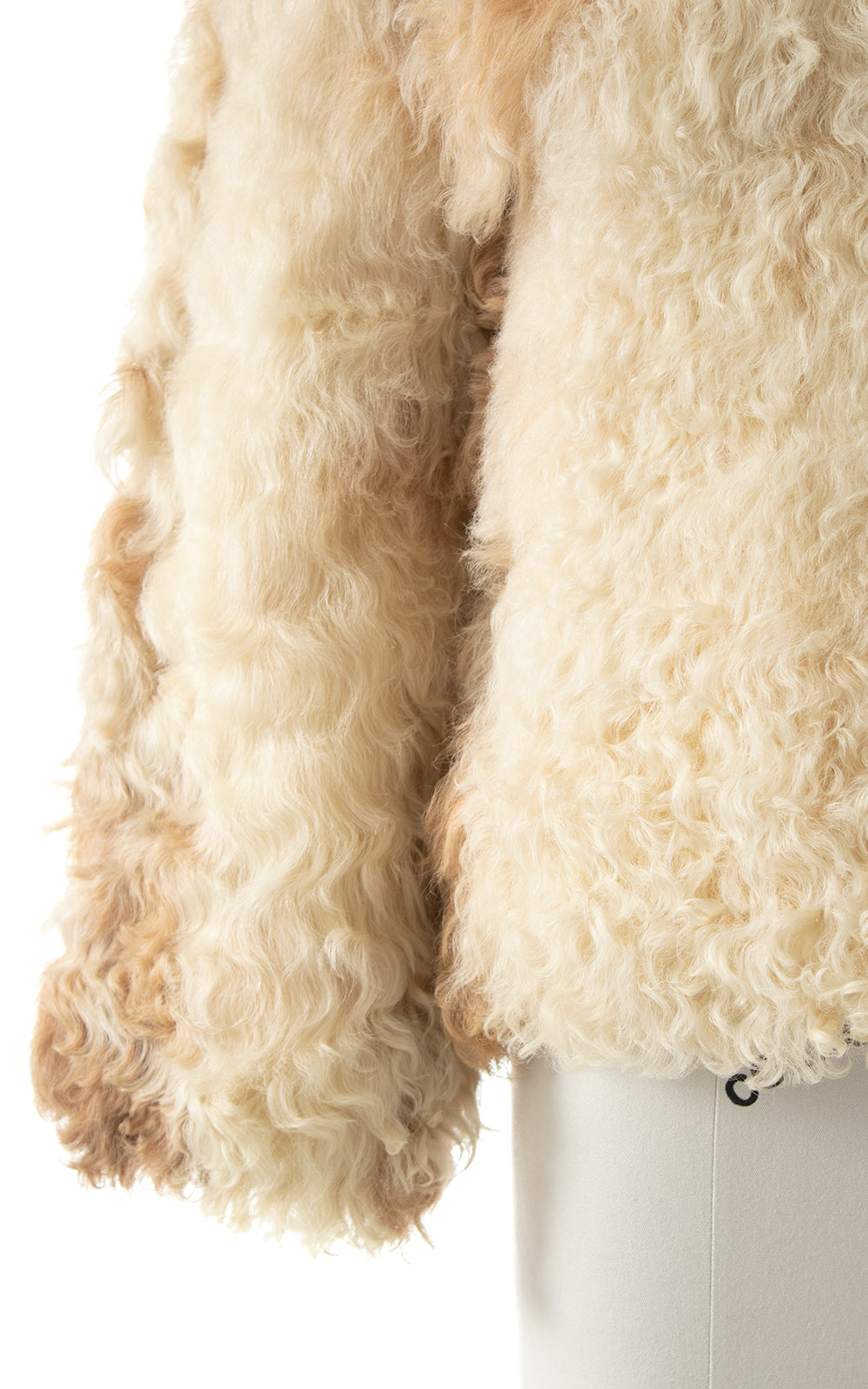 1970s Curly Mongolian Lamb Fur Coat | small/medium