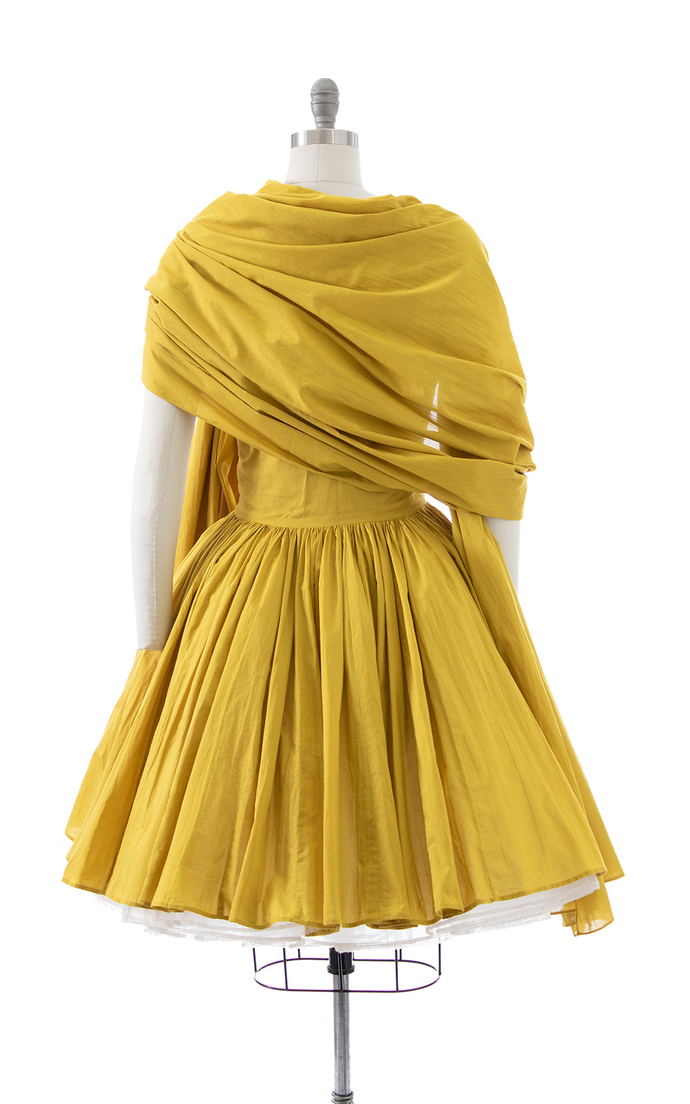 Modern 1950s Style Chartreuse Sundress with Wrap | medium