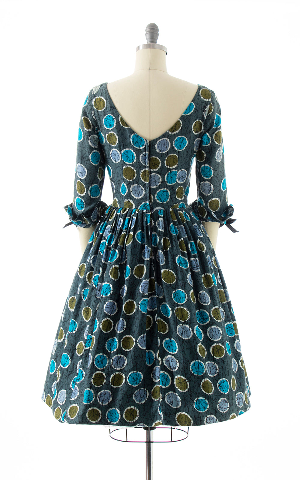 1950s Polka Dot Cotton Dress | small