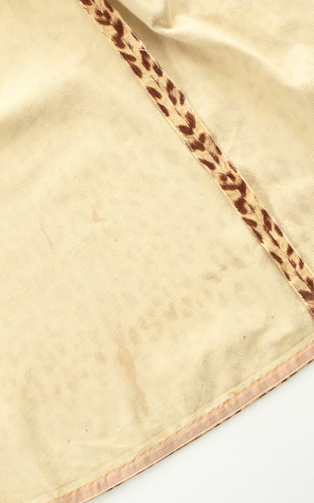 BLV x DEANNA || 1950s Leopard Print Corduroy Skirt | small
