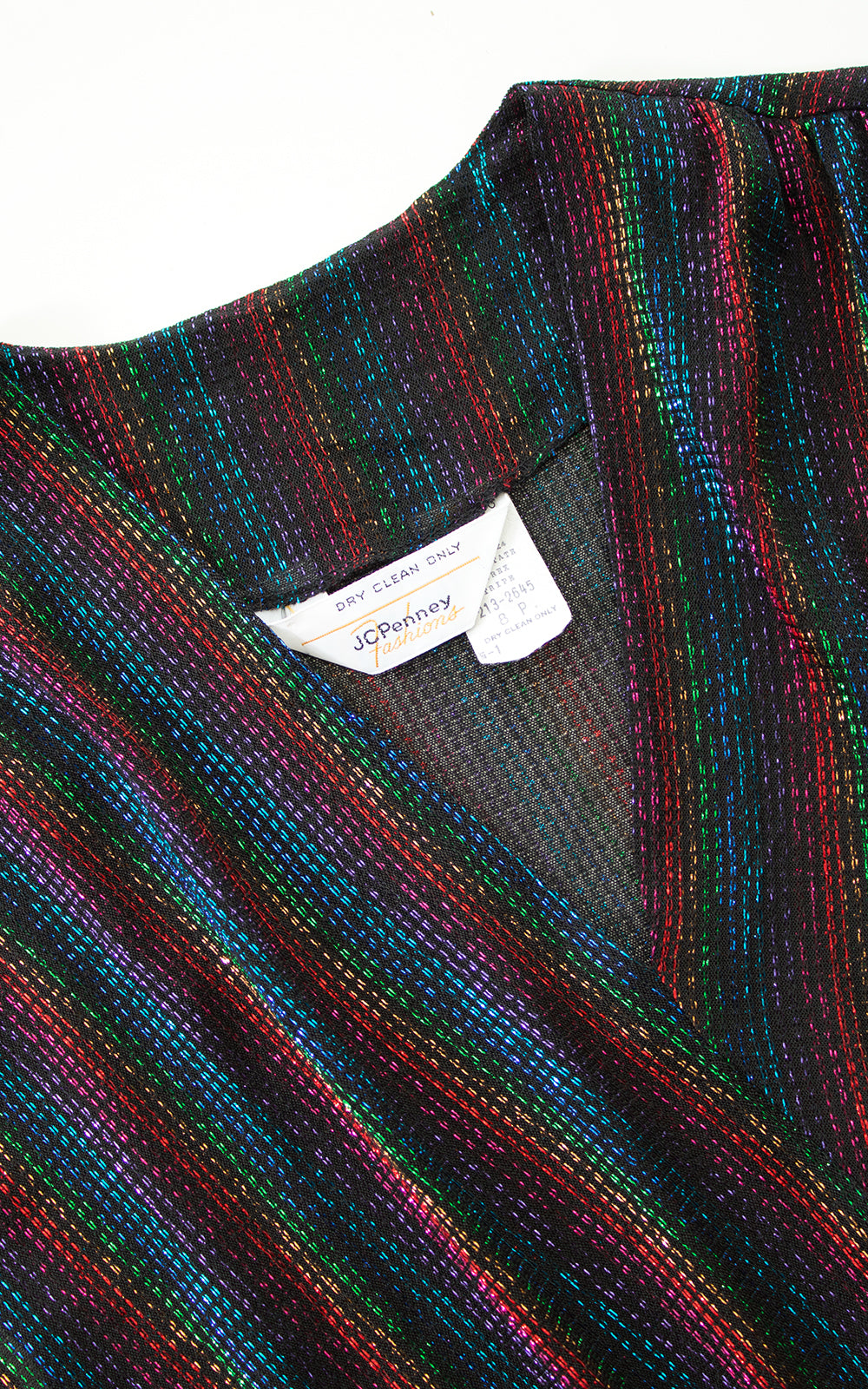 1970s Deadstock Metallic Rainbow Dress BirthdayLifeVintage