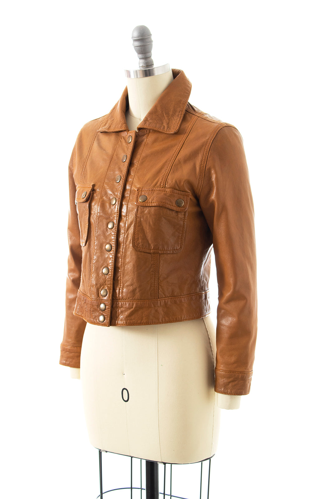 1970s MEMBER'S ONLY Cropped Leather Jacket | x-small/small