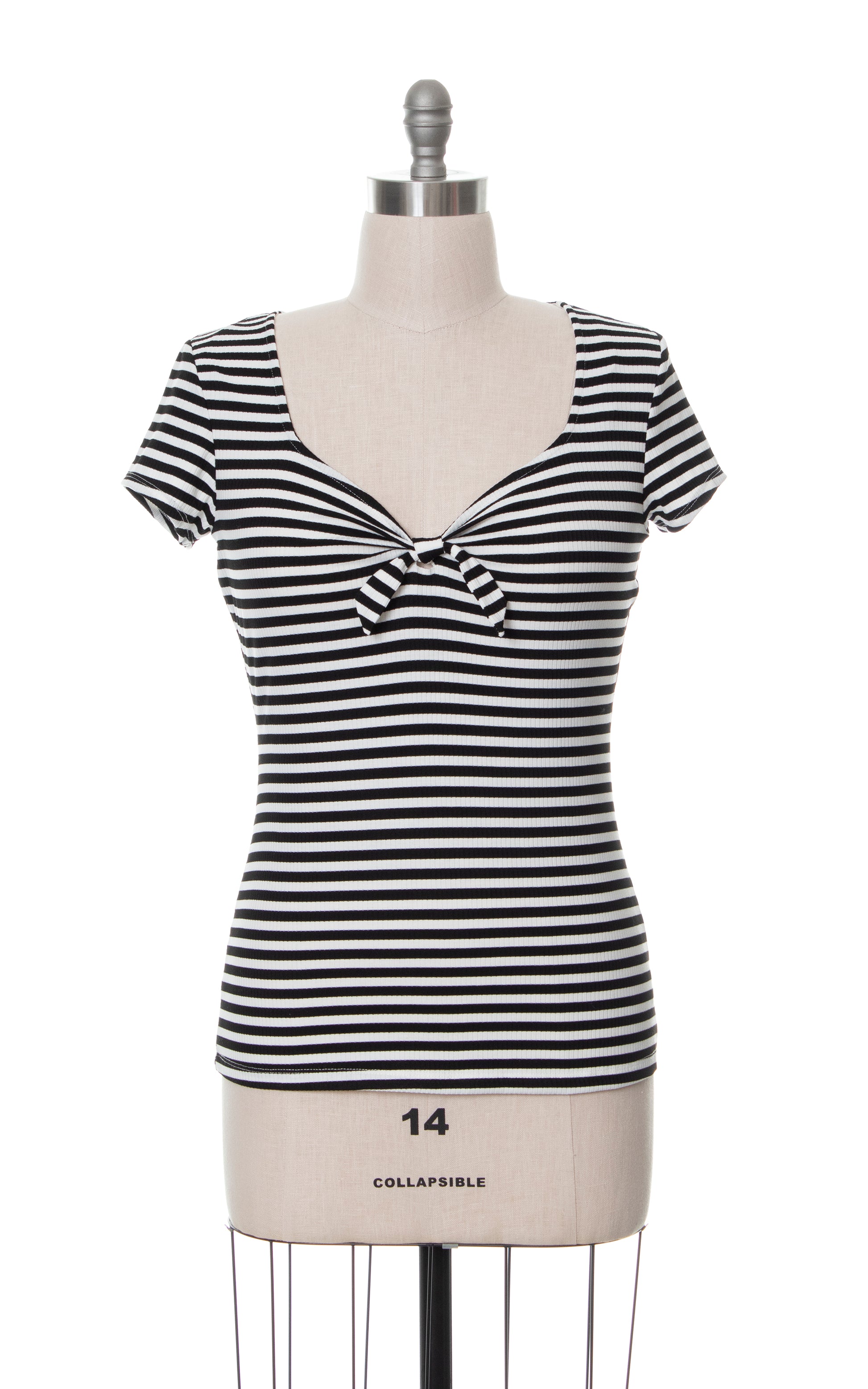 MODERN New with Tags UNIQUE VINTAGE Pin Up Striped T-Shirt Top Birthday Life Vintage