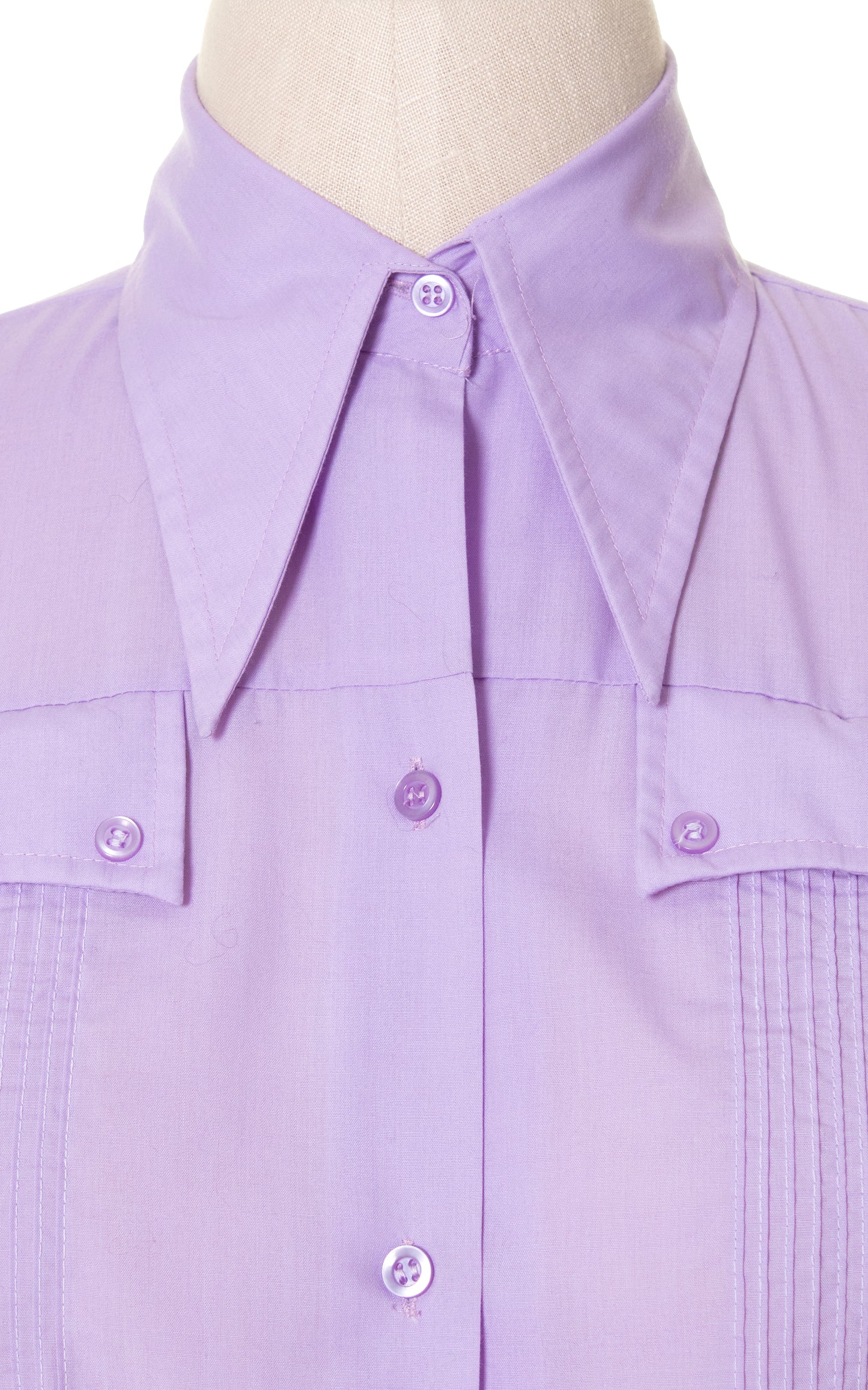1950s 1960s Pastel Purple Sleeveless Blouse | large