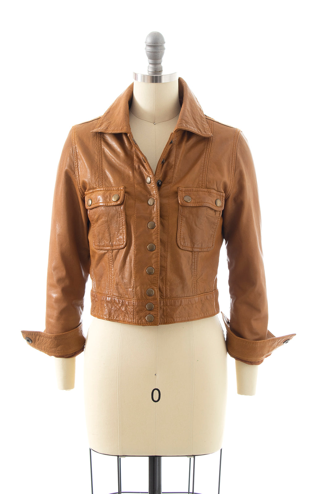 1970s MEMBER'S ONLY Cropped Leather Jacket | x-small/small