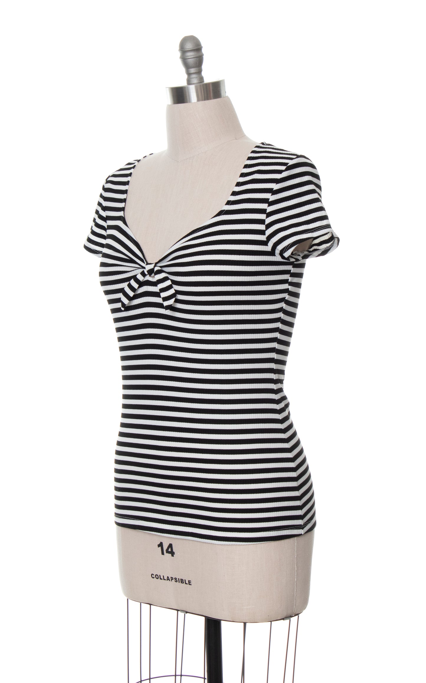 MODERN New with Tags UNIQUE VINTAGE Pin Up Striped T-Shirt Top Birthday Life Vintage