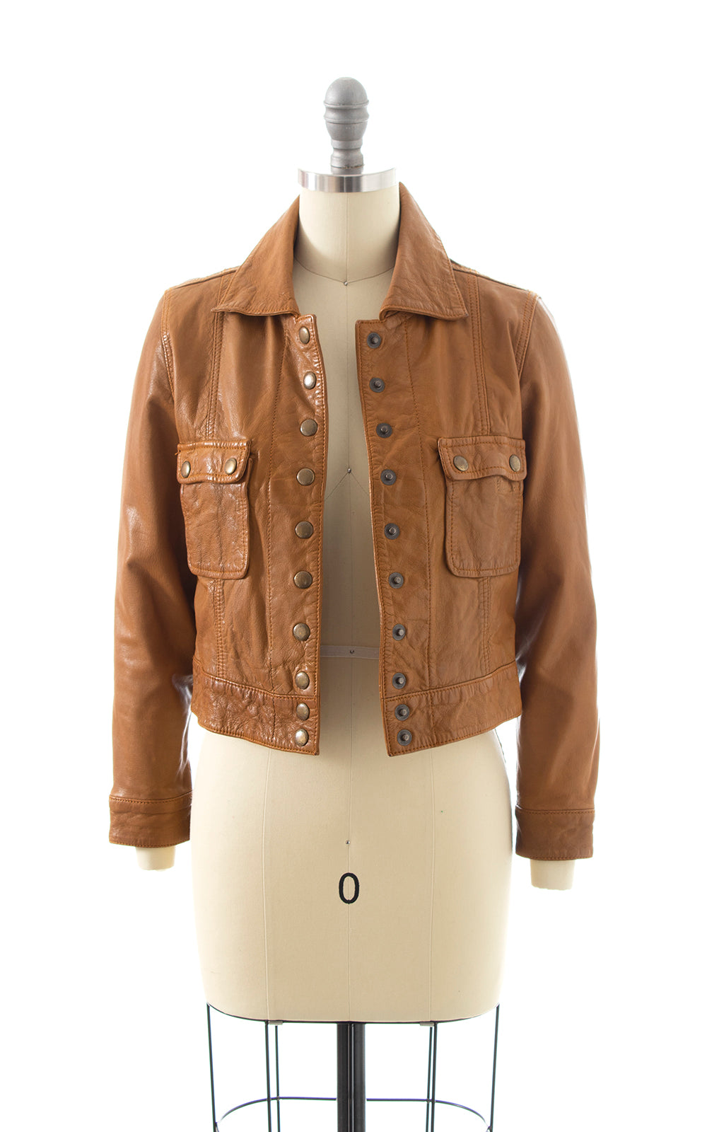 1970s MEMBER'S ONLY Cropped Leather Jacket | x-small/small