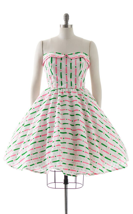 1980s does 1950s Sprinkles Circle Skirt Sundress