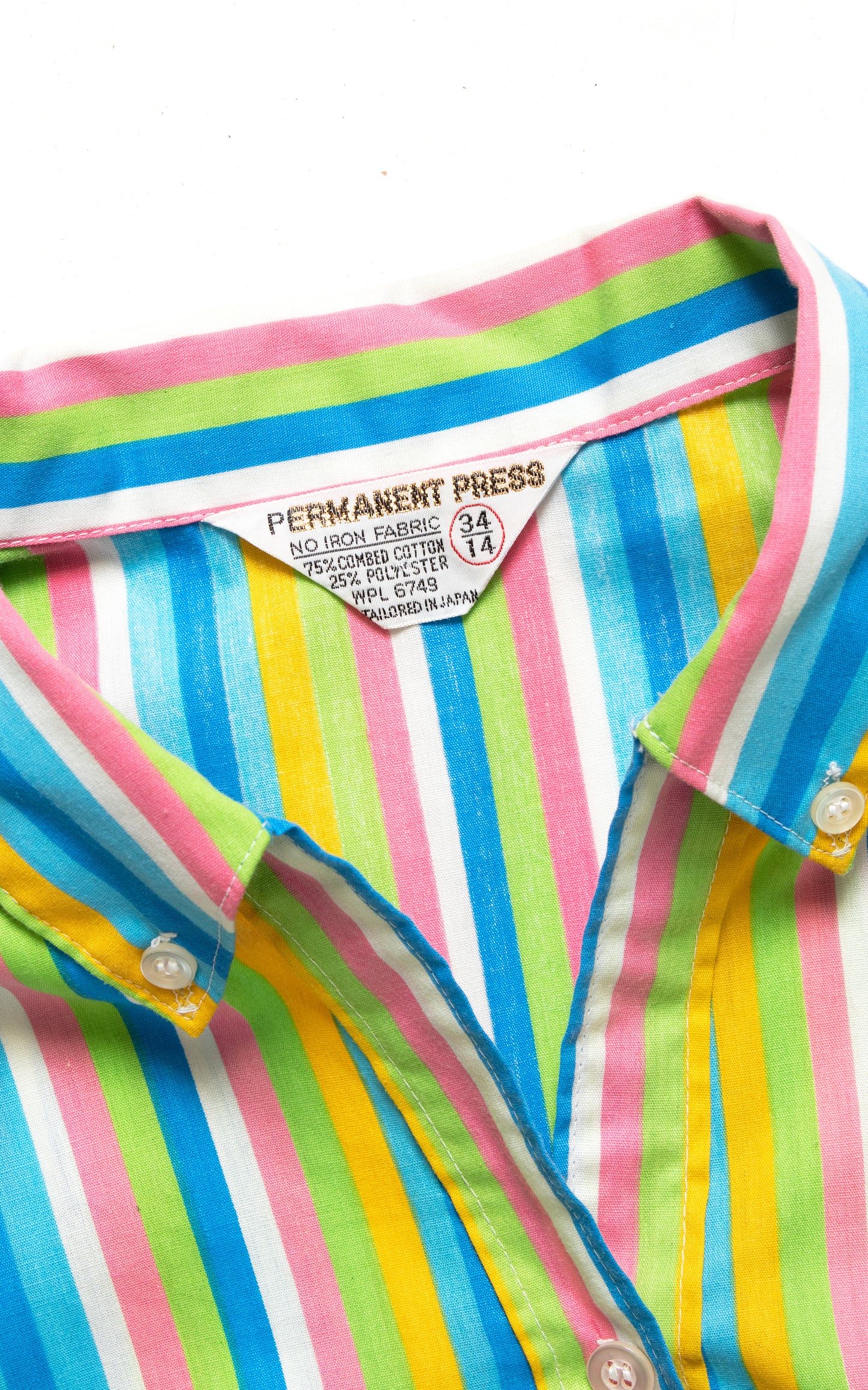 1960s Colorful Striped Sleeveless Blouse | medium/large
