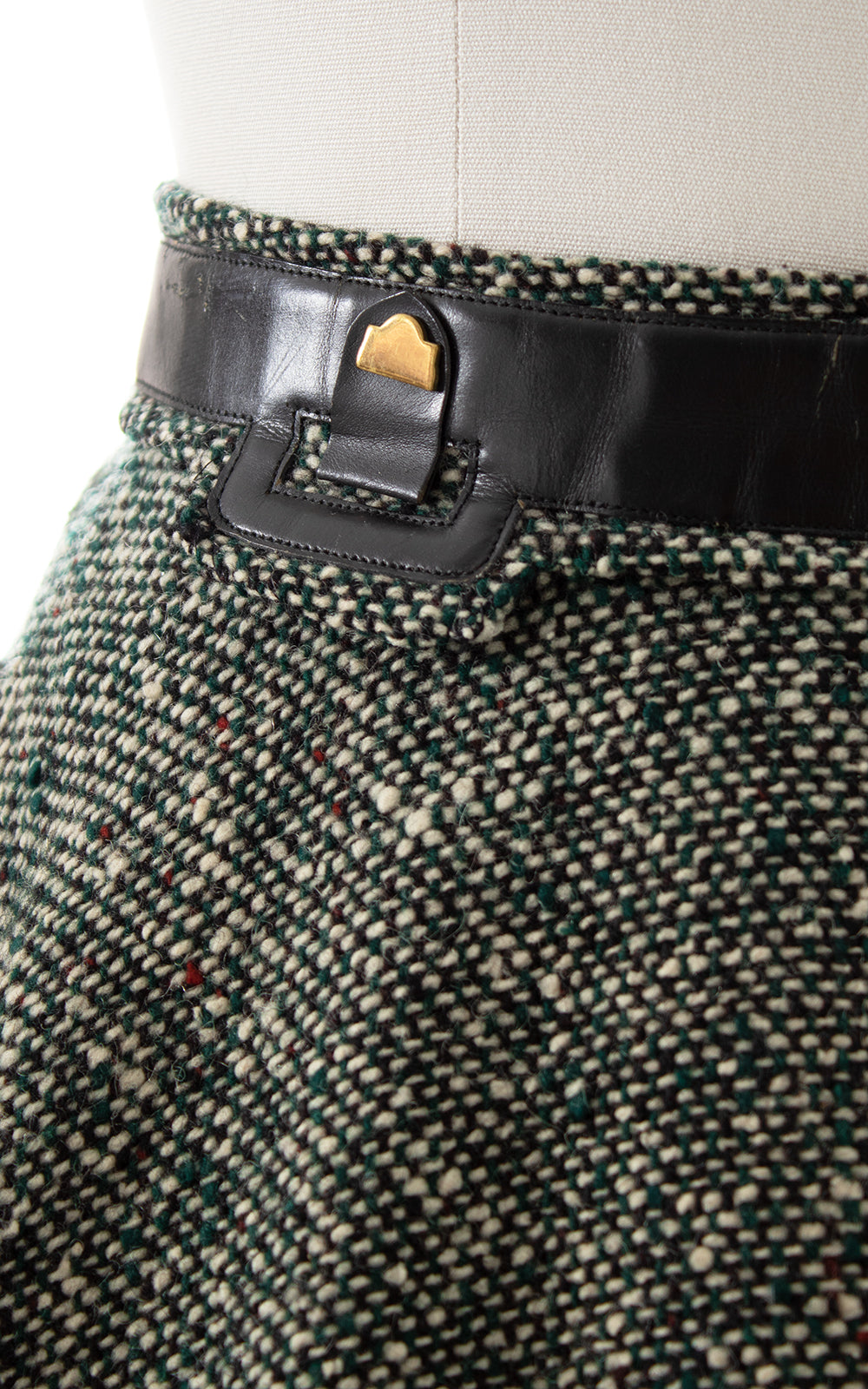 1950s Flecked Wool Skirt | small