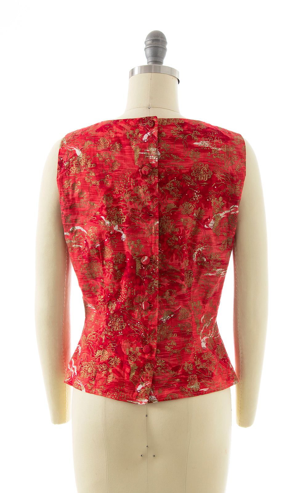 BLV x DEANNA || 1950s Asian Printed Cotton Skirt Set | x-small