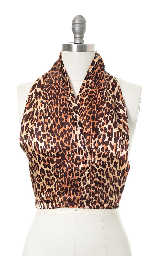 1940s 1950s Leopard Print Dickey