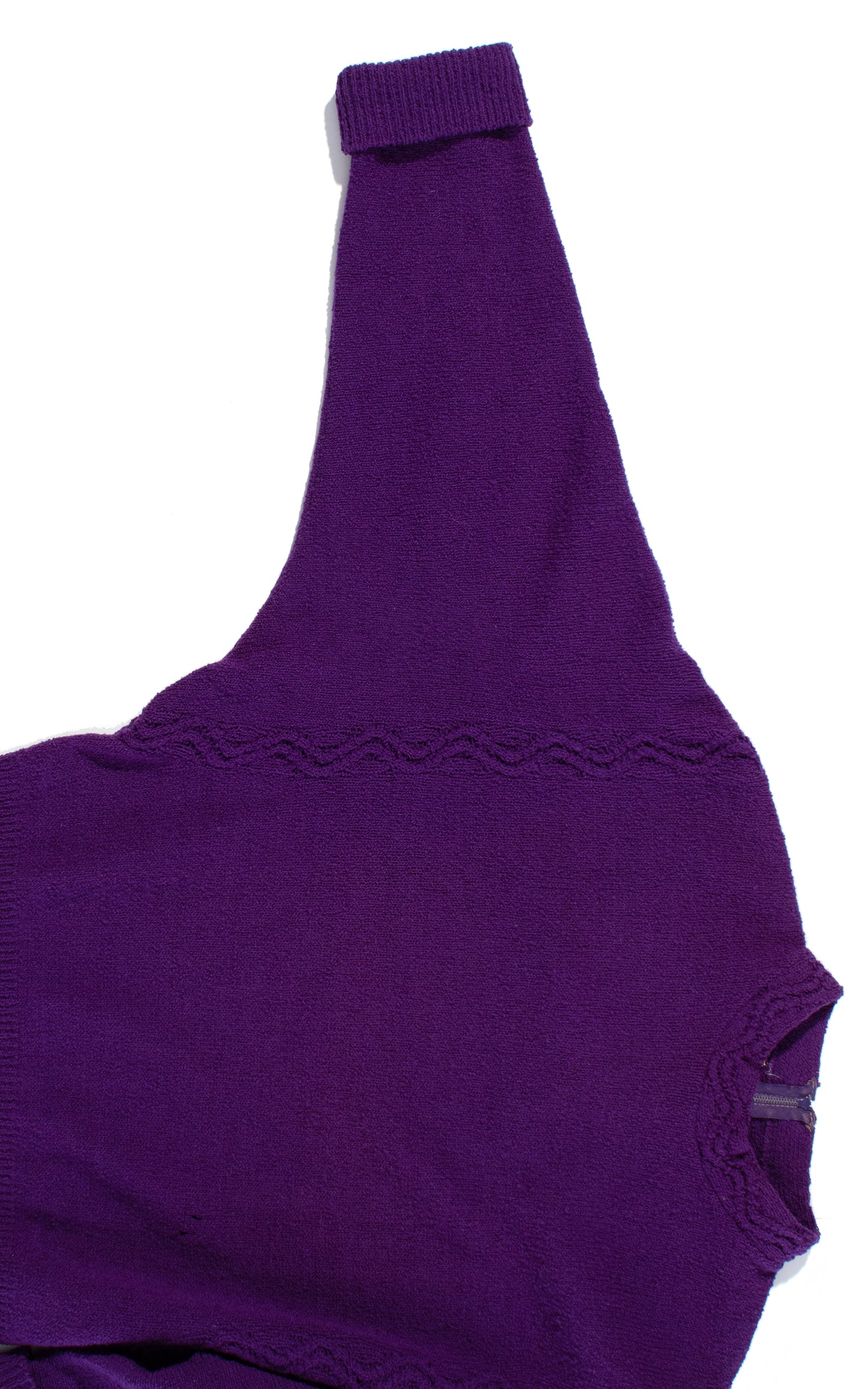Vintage 40s 50s 1940s 1950s Lofties Purple Wool Knit Chenille Sweater BirthdayLifeVintage