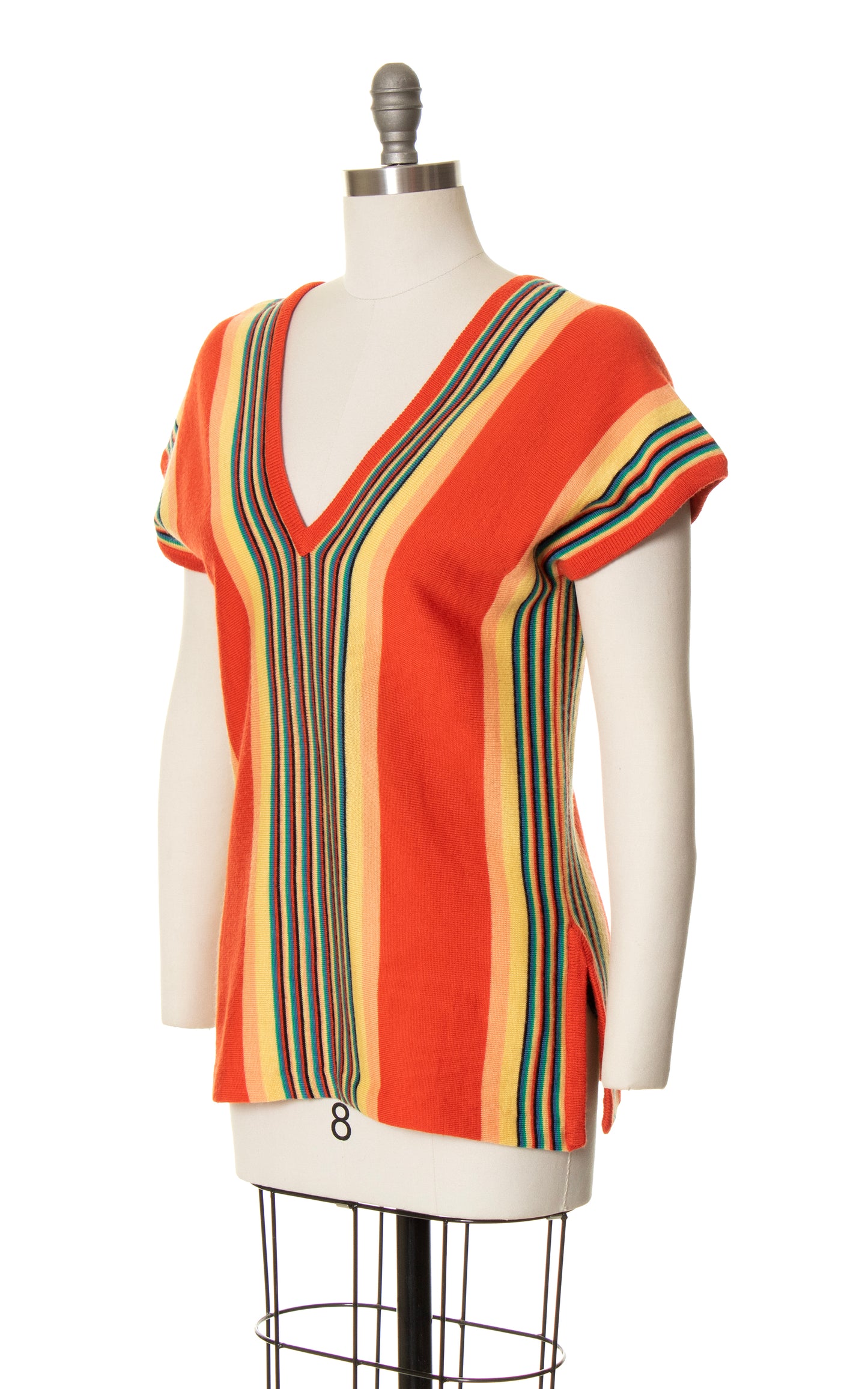 1970s Rainbow Sweater Top | small/medium