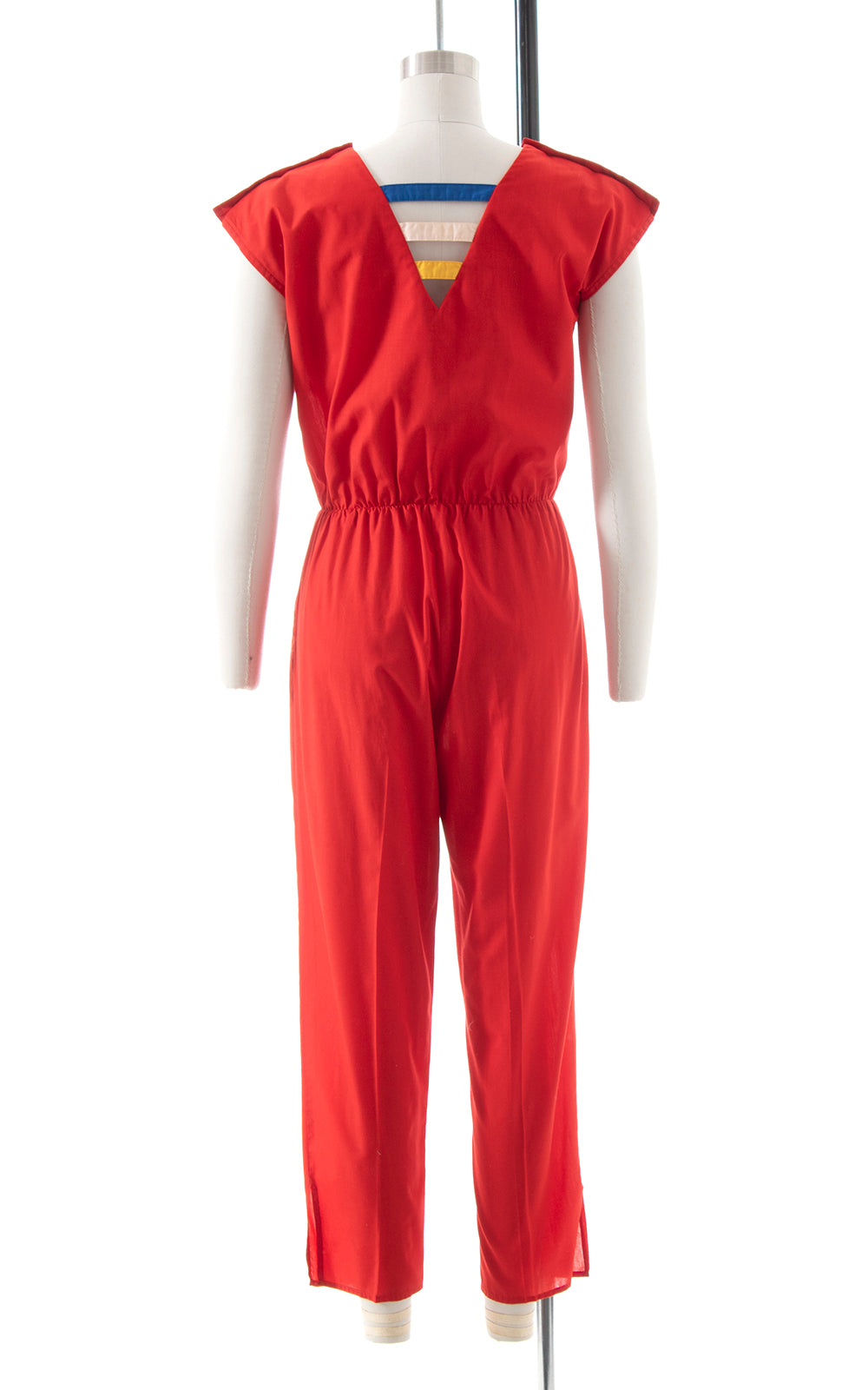 1970s 1980s Red Jumpsuit with Pockets | small/medium