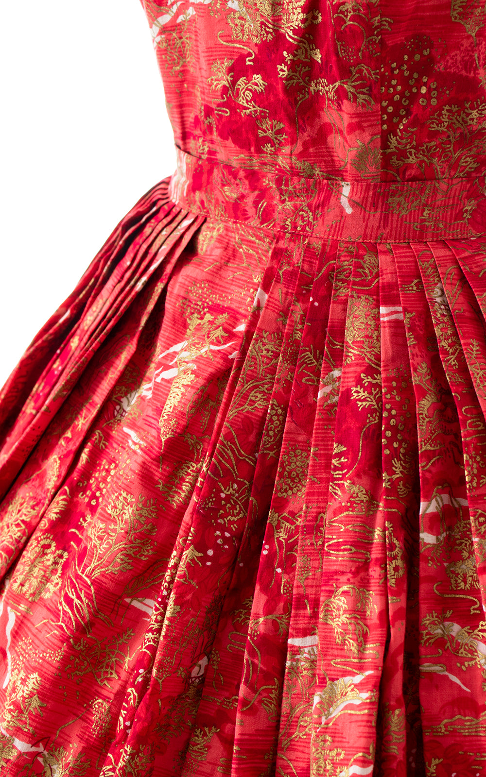 BLV x DEANNA || 1950s Asian Printed Cotton Skirt Set | x-small