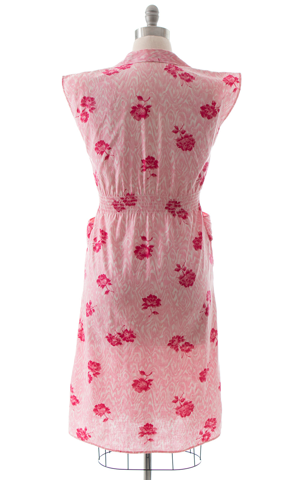 1950s Pink Rose Day Dress BirthdayLifeVintage