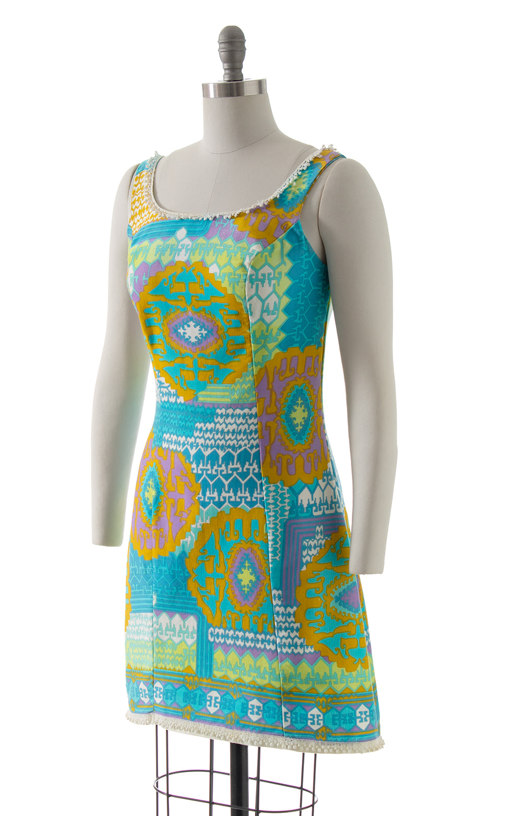 1960s Psychedelic Cotton Sundress BirthdayLifeVintage