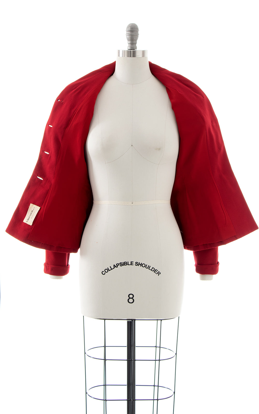 1940s Red Wool Gabardine Blazer | small