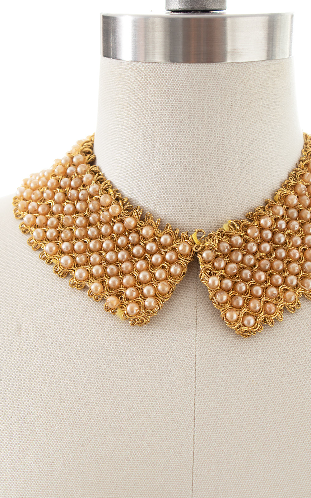 1950s 1960s Pearl Peter Pan Collar Necklace