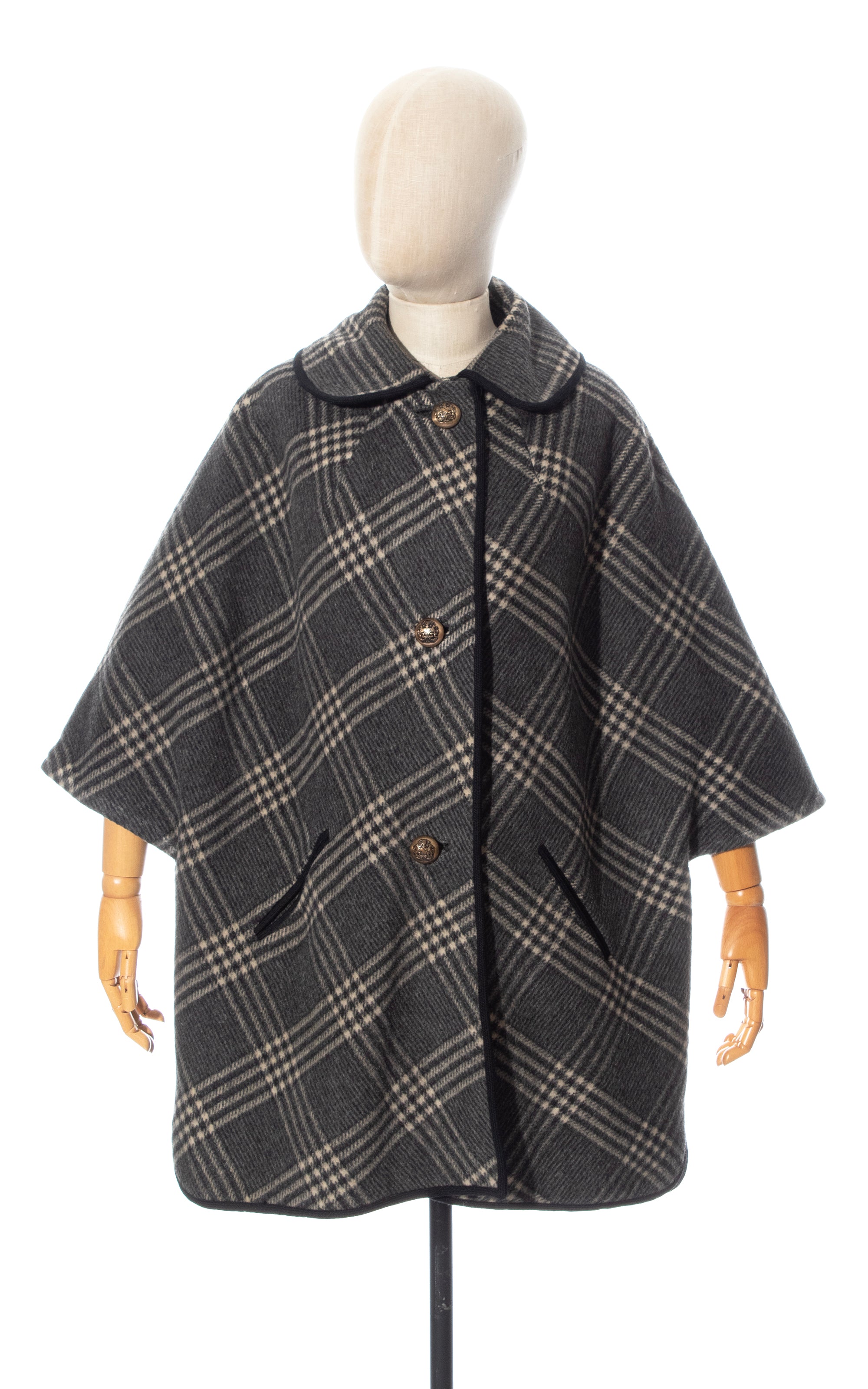 Vintage wool cape on sale coat