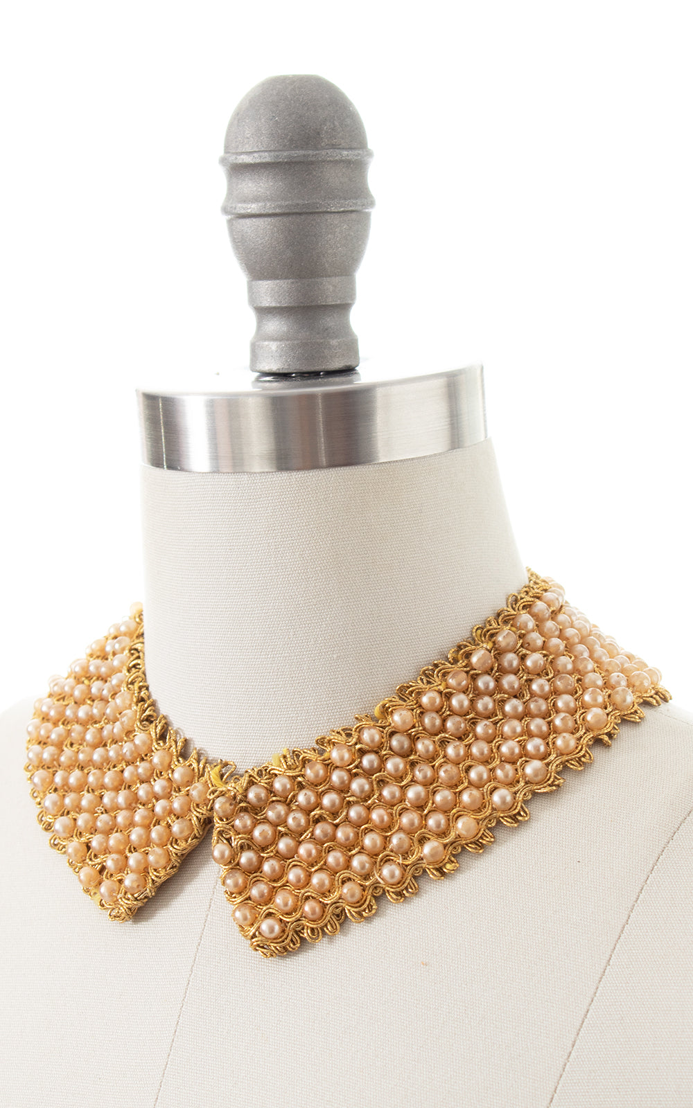 1950s 1960s Pearl Peter Pan Collar Necklace