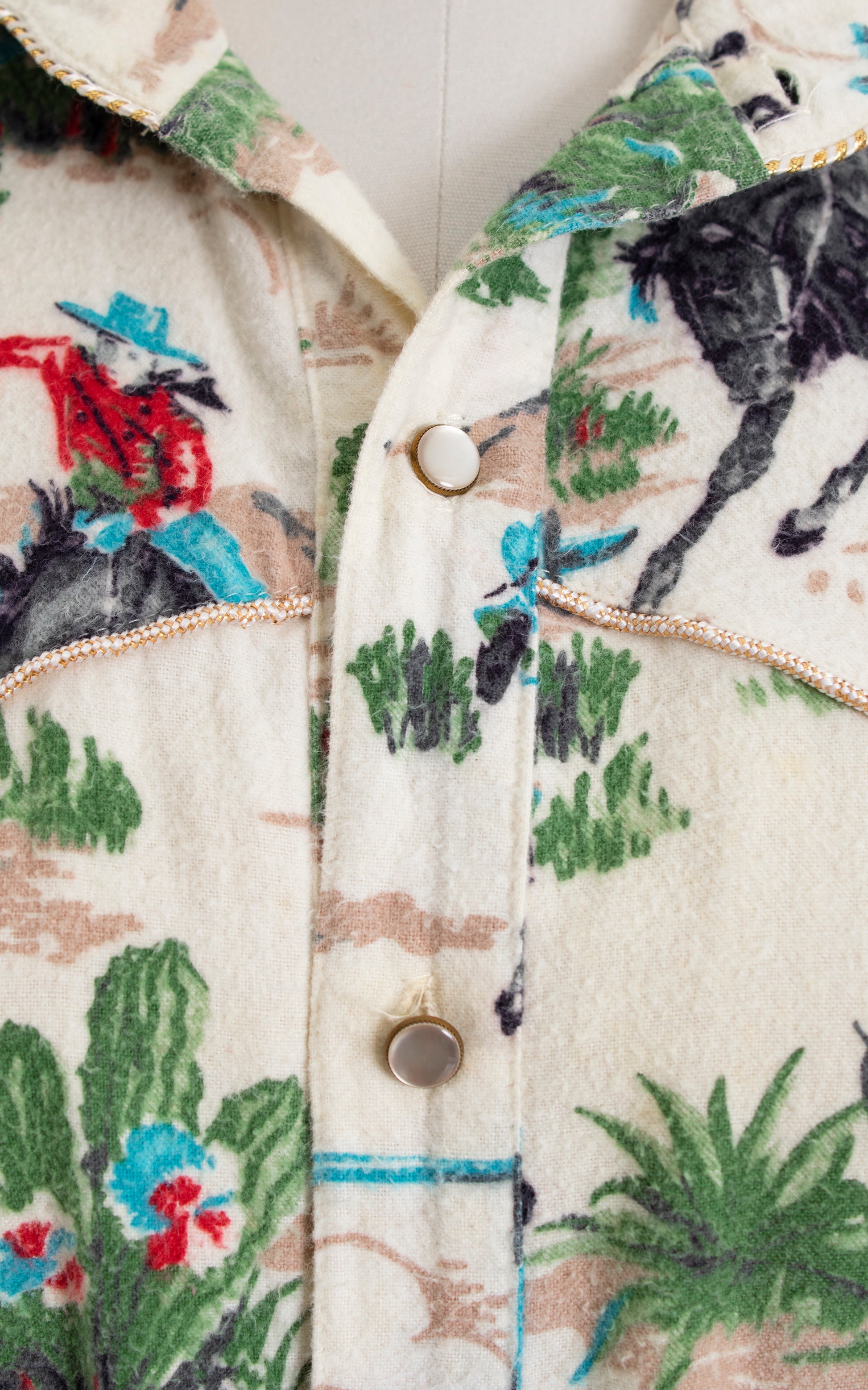 1990s 2000s Western Novelty Print Fleece Dress with Pockets | small Birthday Life Vintage 1990s 2000s Western Novelty Print Fleece Dress with Pockets | small Birthday Life Vintage