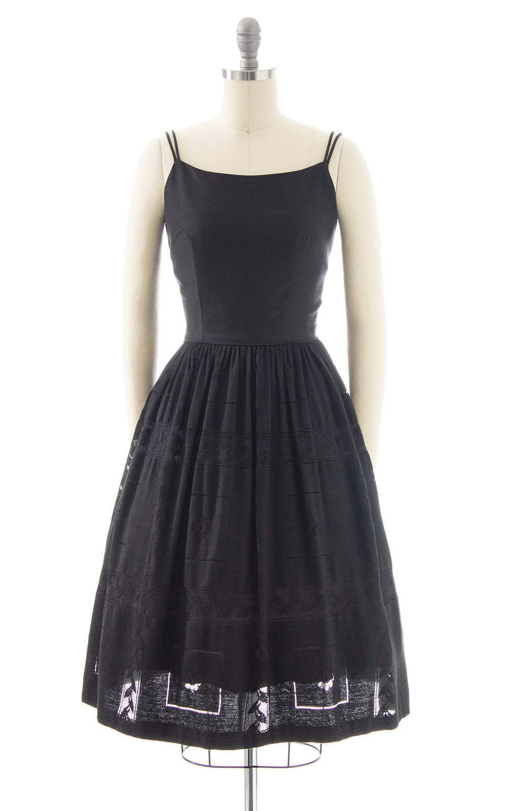 1950s Black Lace Sundress | small